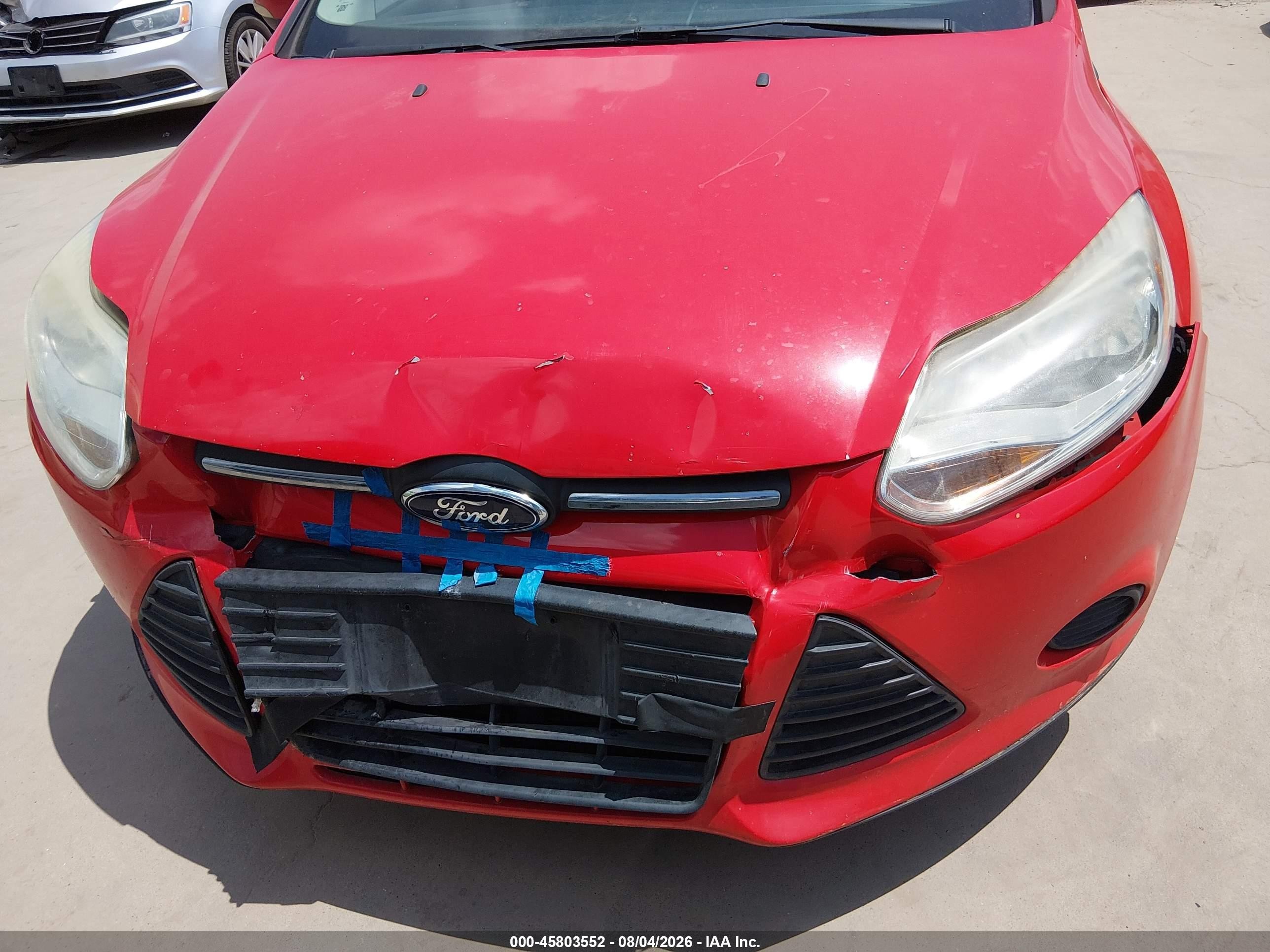 2013 Ford Focus Se Red vin: 1FADP3K23DL204346
