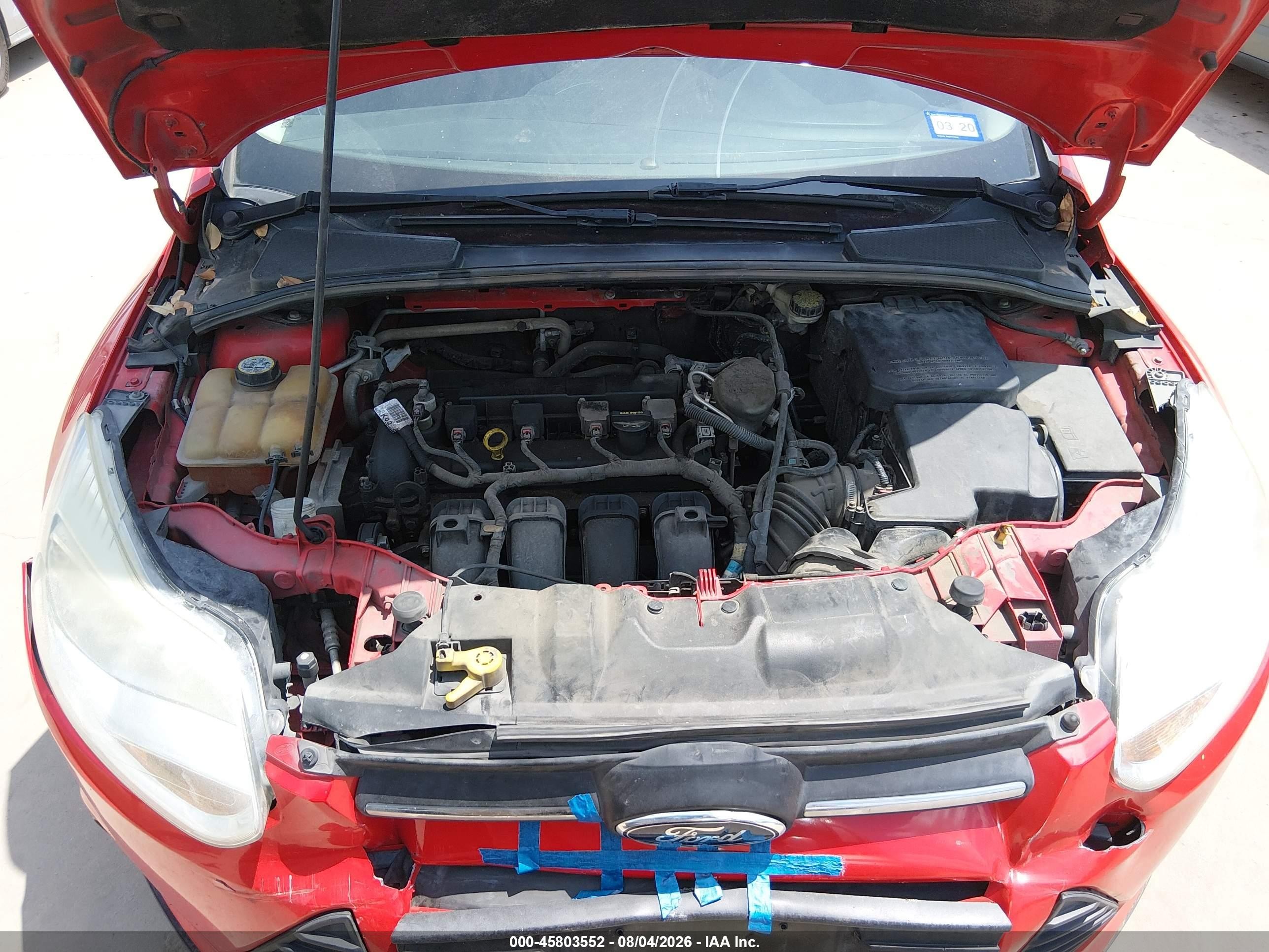 2013 Ford Focus Se Red vin: 1FADP3K23DL204346