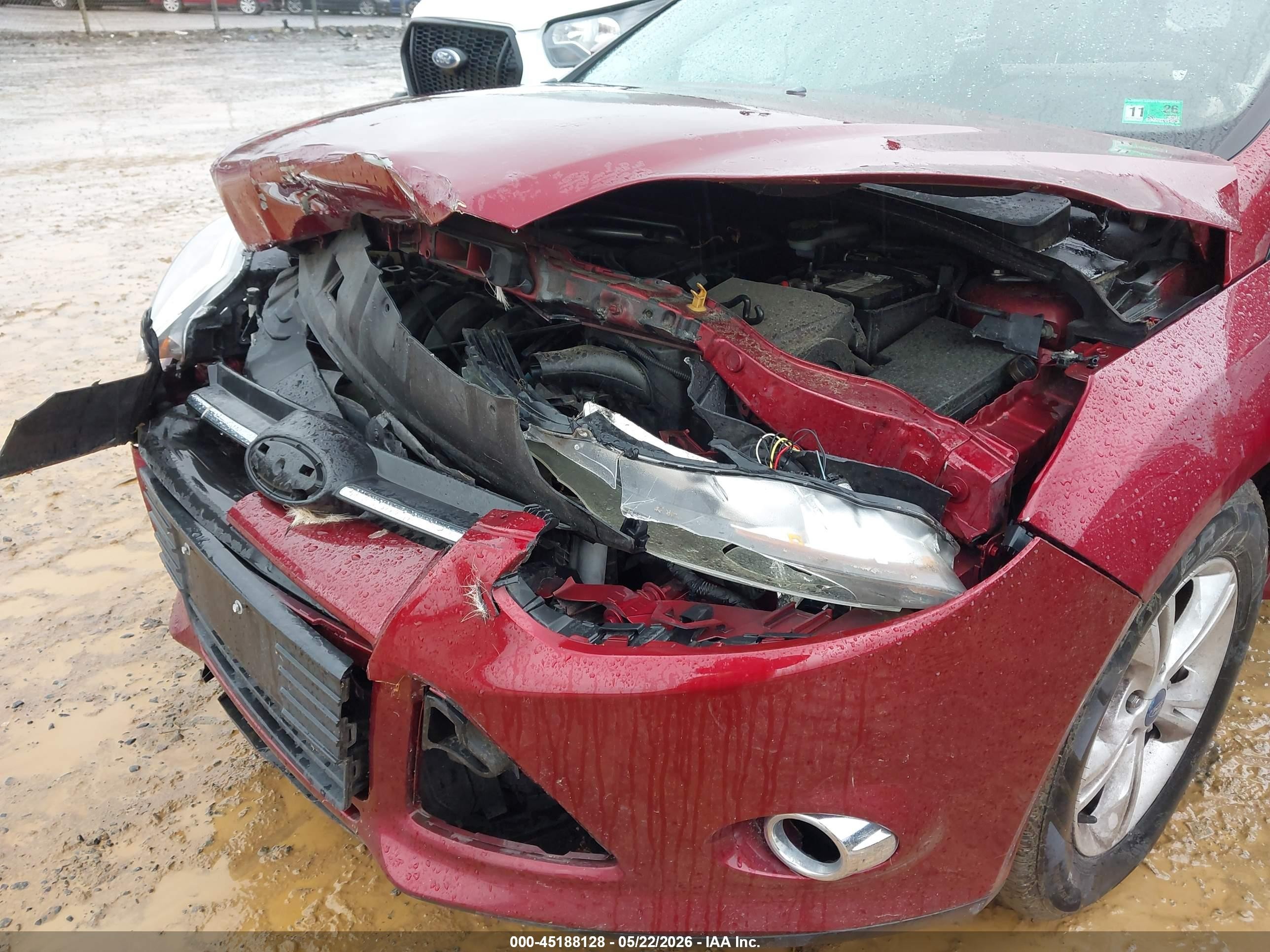 2013 Ford Focus Se Red vin: 1FADP3K23DL216335
