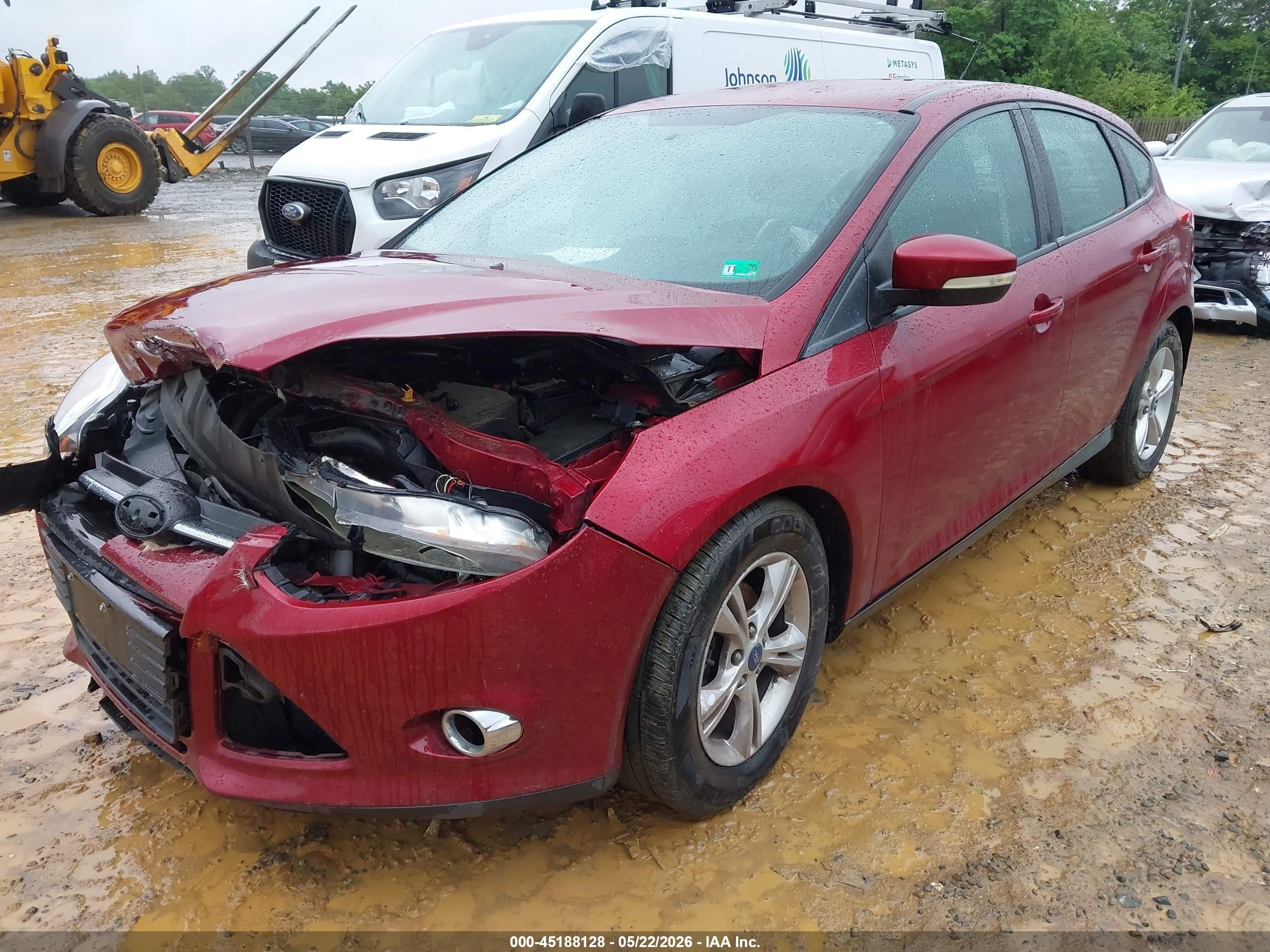 2013 Ford Focus Se Red vin: 1FADP3K23DL216335