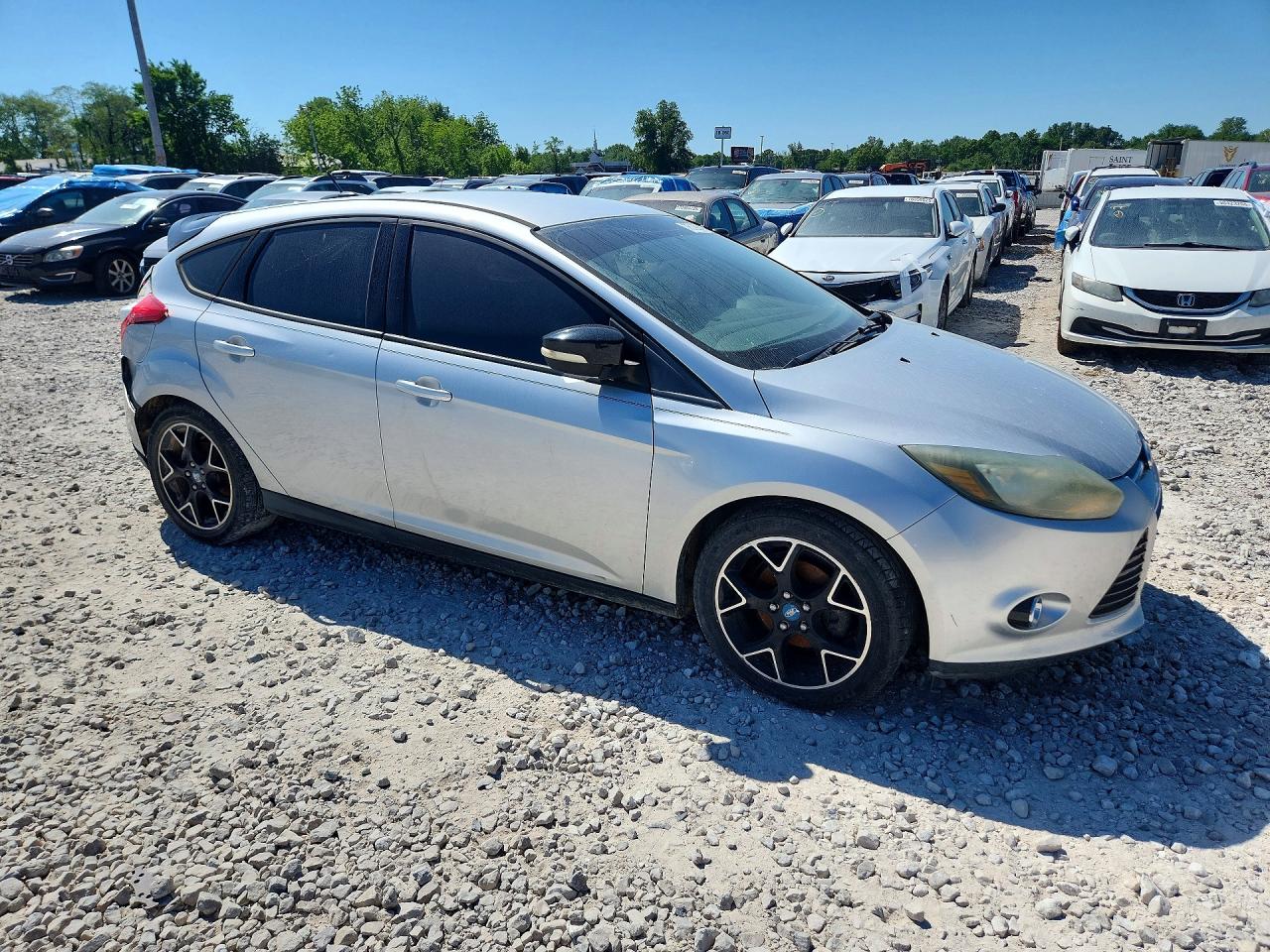 2013 Ford Focus Se Silver vin: 1FADP3K23DL217369