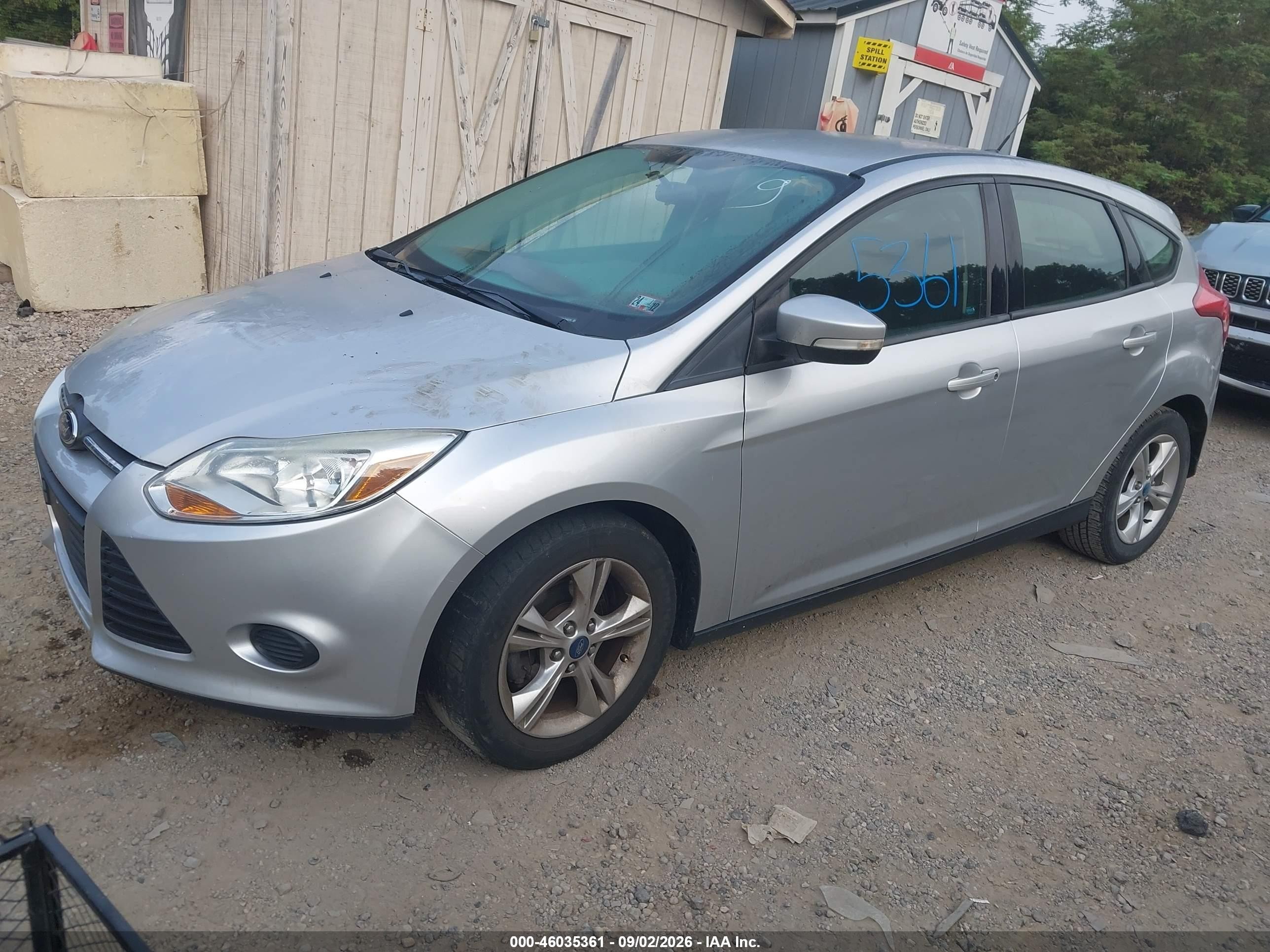 2013 Ford Focus Se Silver vin: 1FADP3K23DL240229