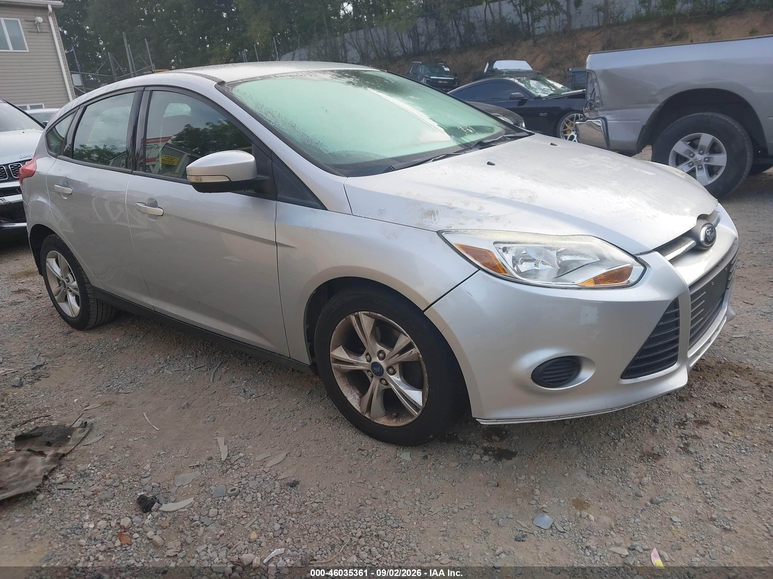 2013 Ford Focus Se Silver vin: 1FADP3K23DL240229