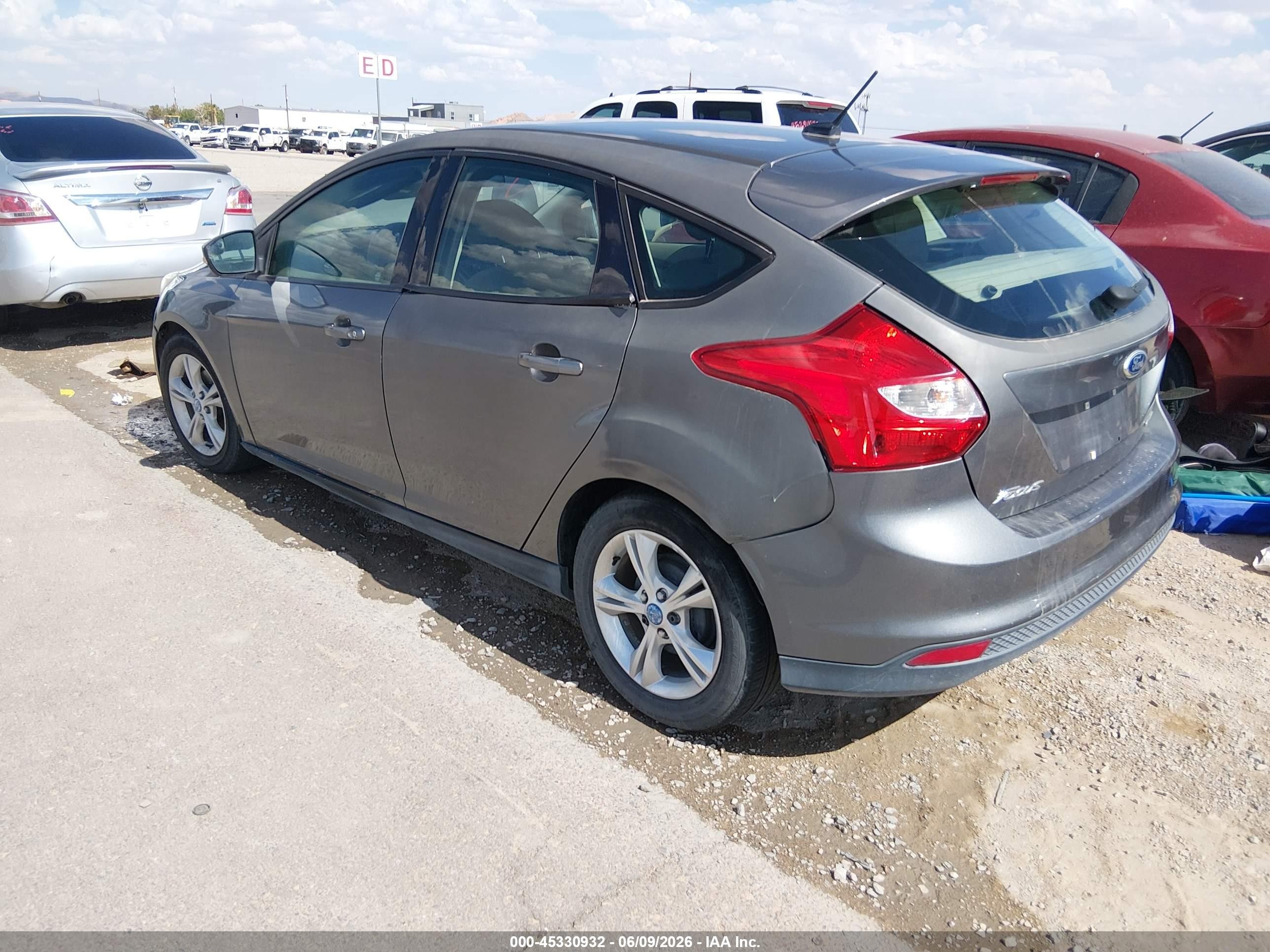 2013 Ford Focus Se Gray vin: 1FADP3K23DL247469
