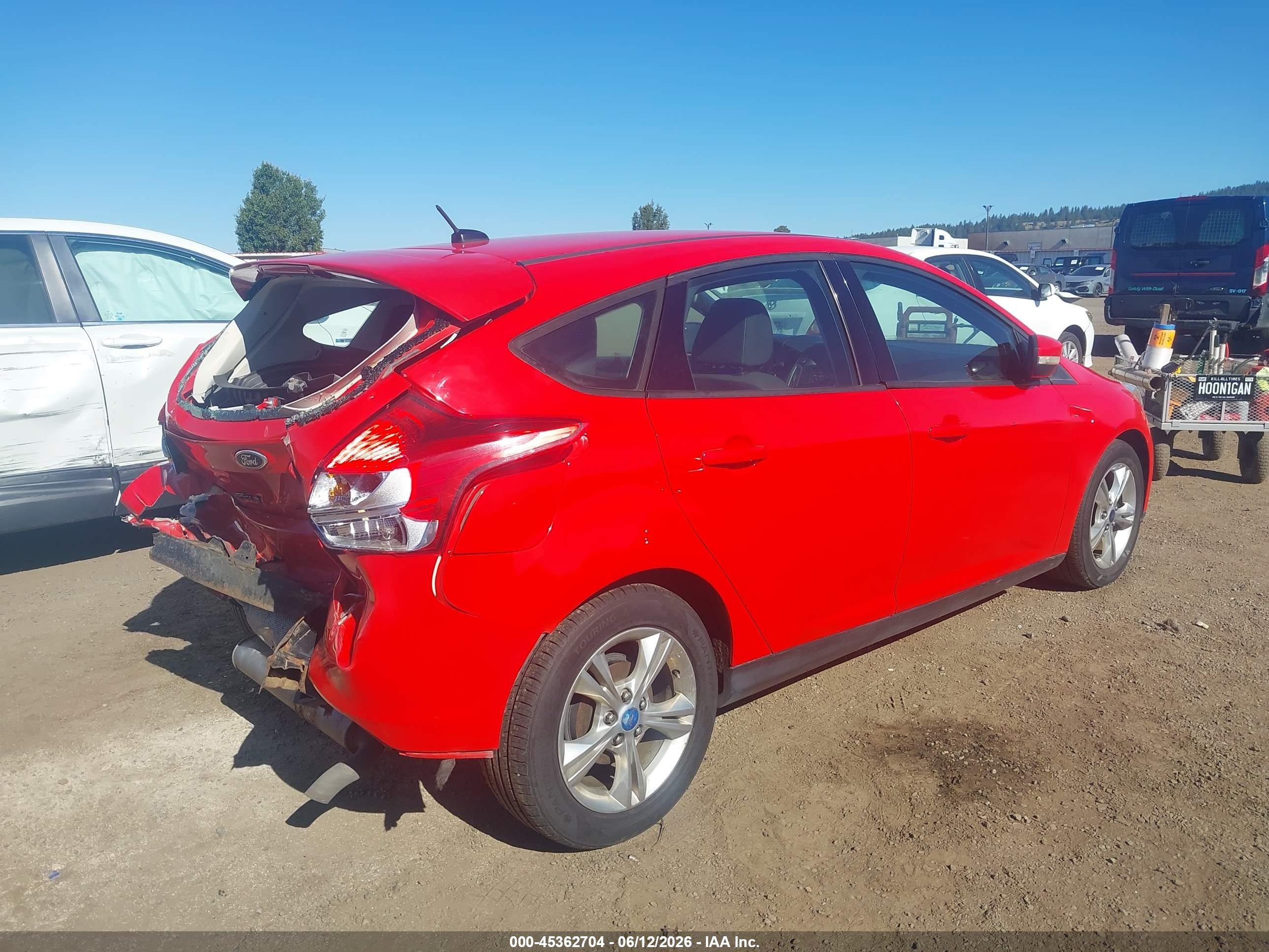 2013 Ford Focus Se Red vin: 1FADP3K23DL247732
