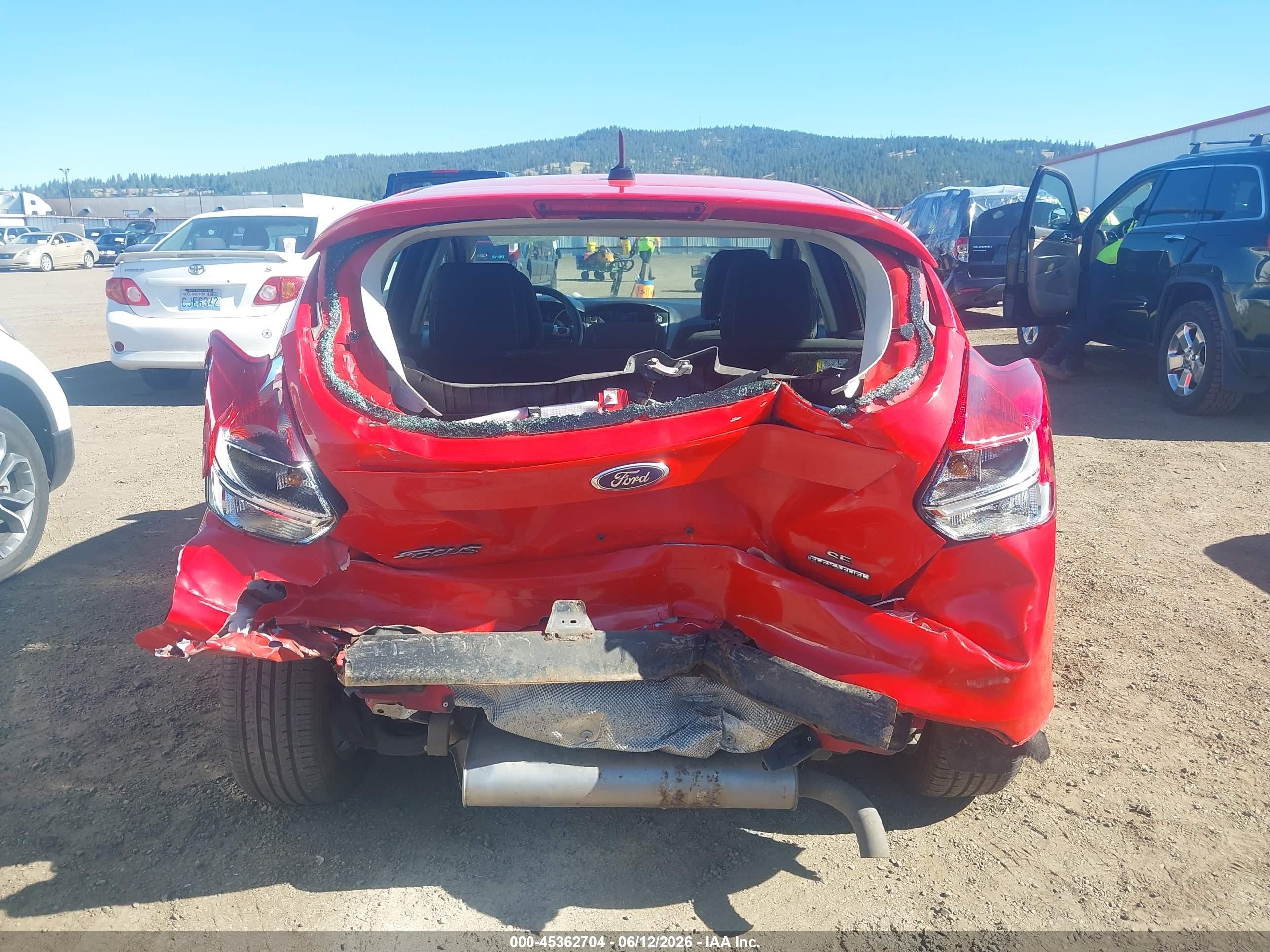 2013 Ford Focus Se Red vin: 1FADP3K23DL247732