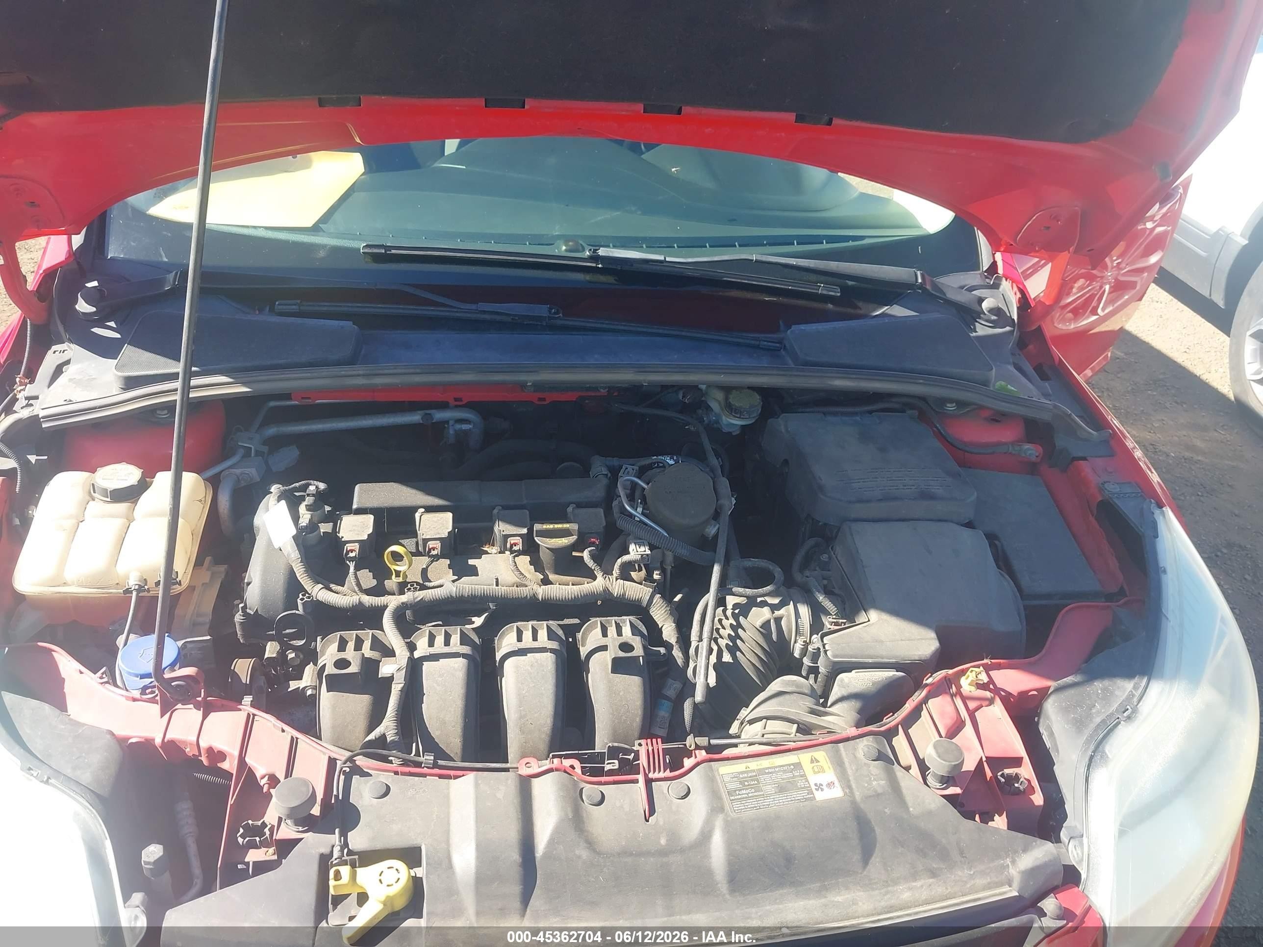 2013 Ford Focus Se Red vin: 1FADP3K23DL247732
