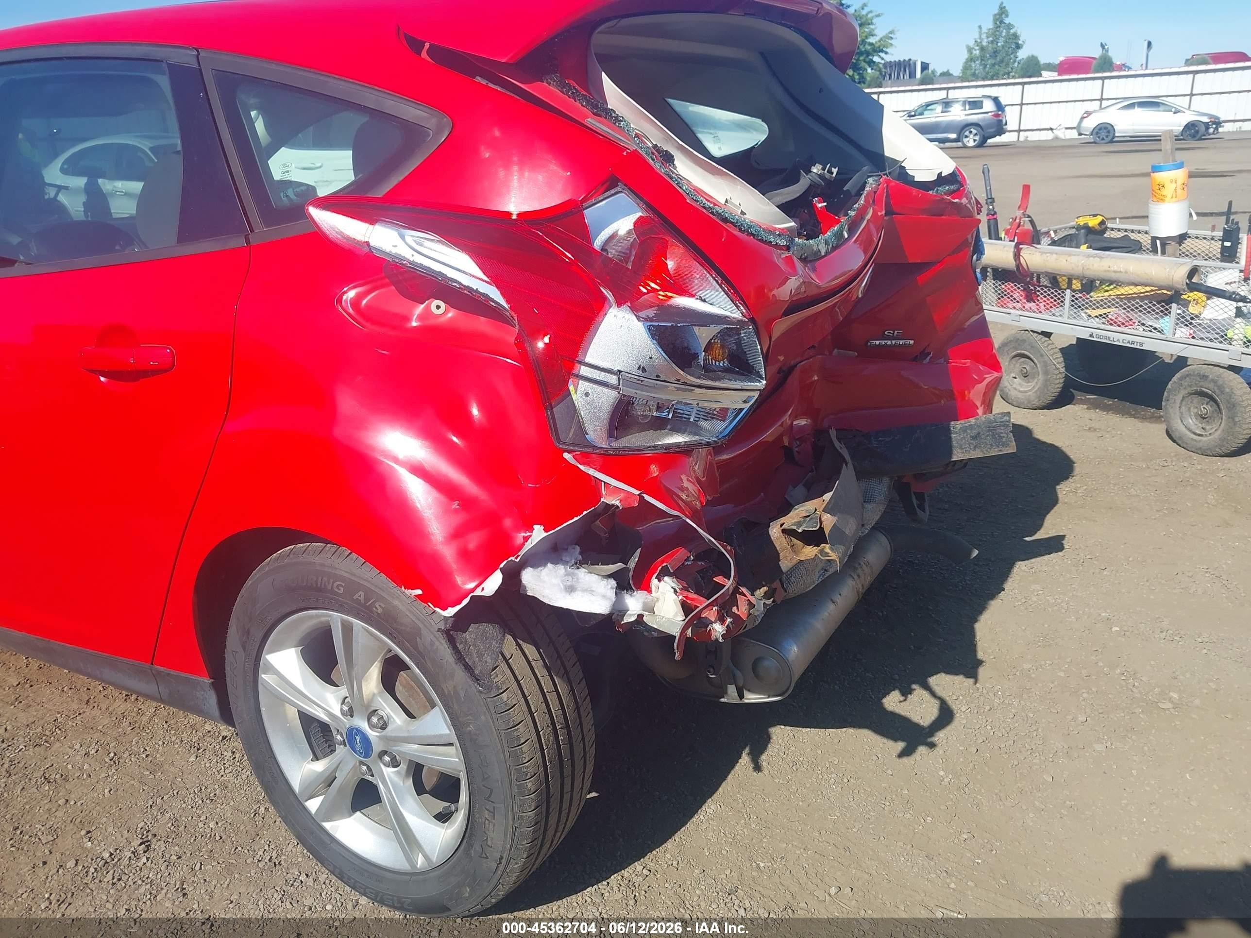 2013 Ford Focus Se Red vin: 1FADP3K23DL247732