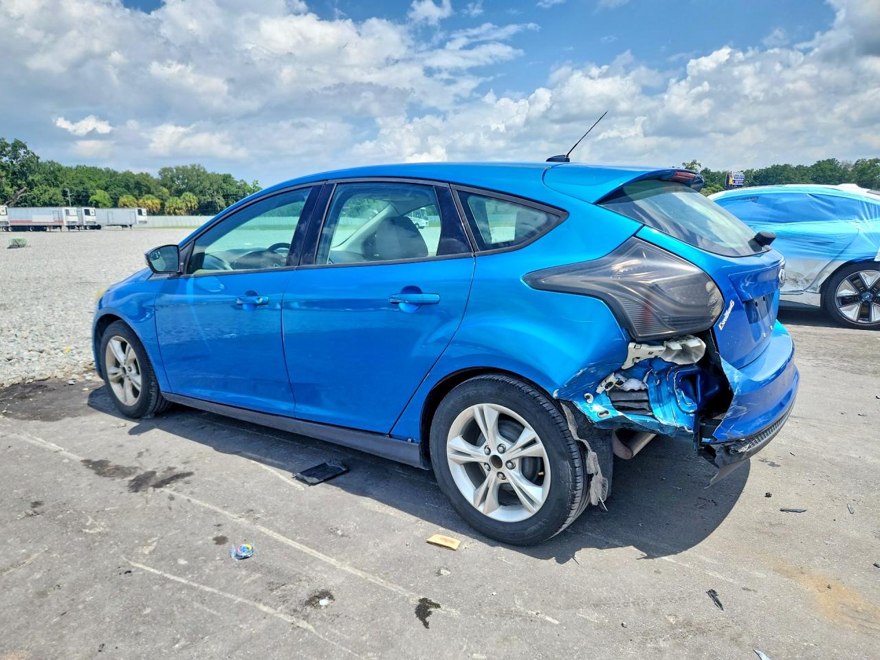 2013 Ford Focus Se Blue vin: 1FADP3K23DL260612