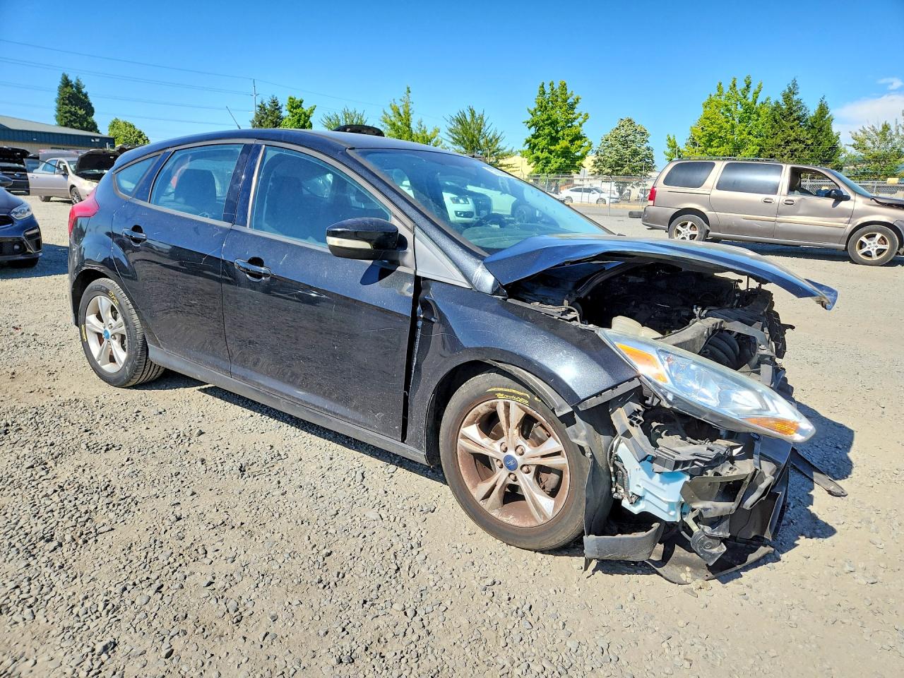 2013 Ford Focus Se Black vin: 1FADP3K23DL265051