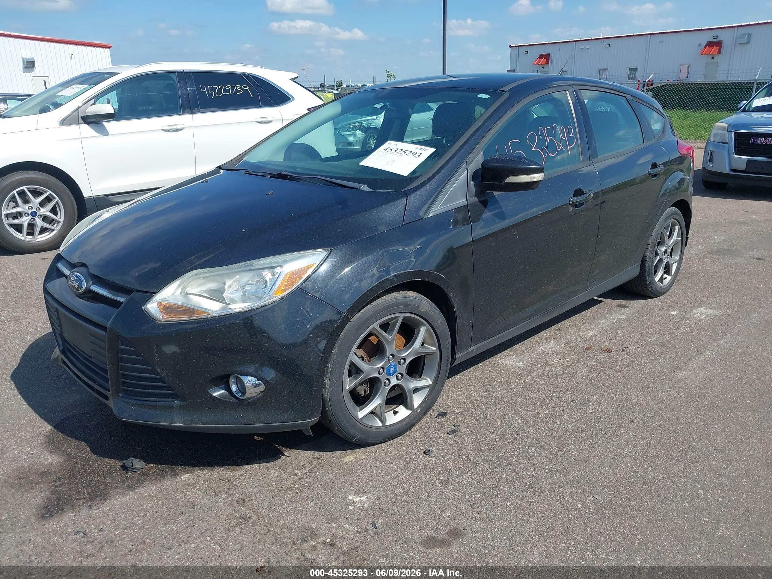 2013 Ford Focus Se Black vin: 1FADP3K23DL272825