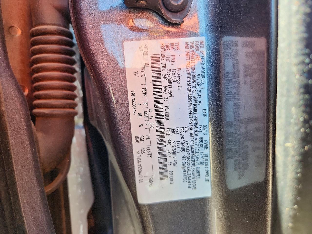 2013 Ford Focus Se Charcoal vin: 1FADP3K23DL284618