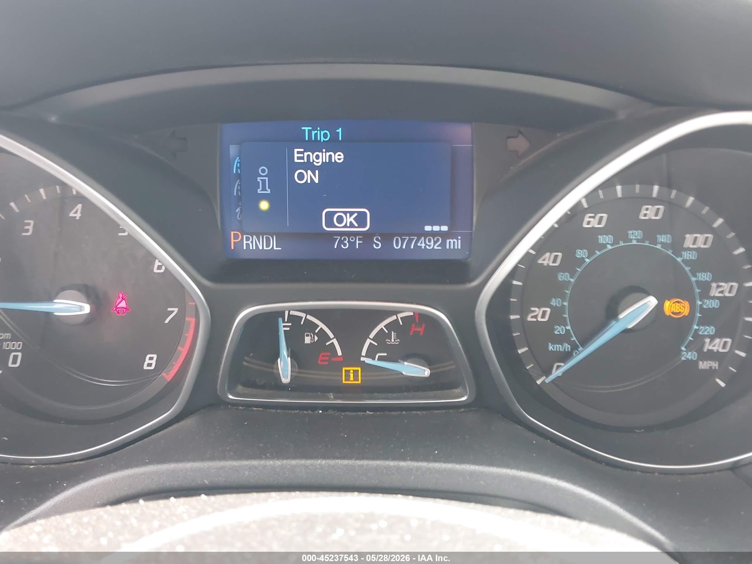 2013 Ford Focus Se White vin: 1FADP3K23DL285672