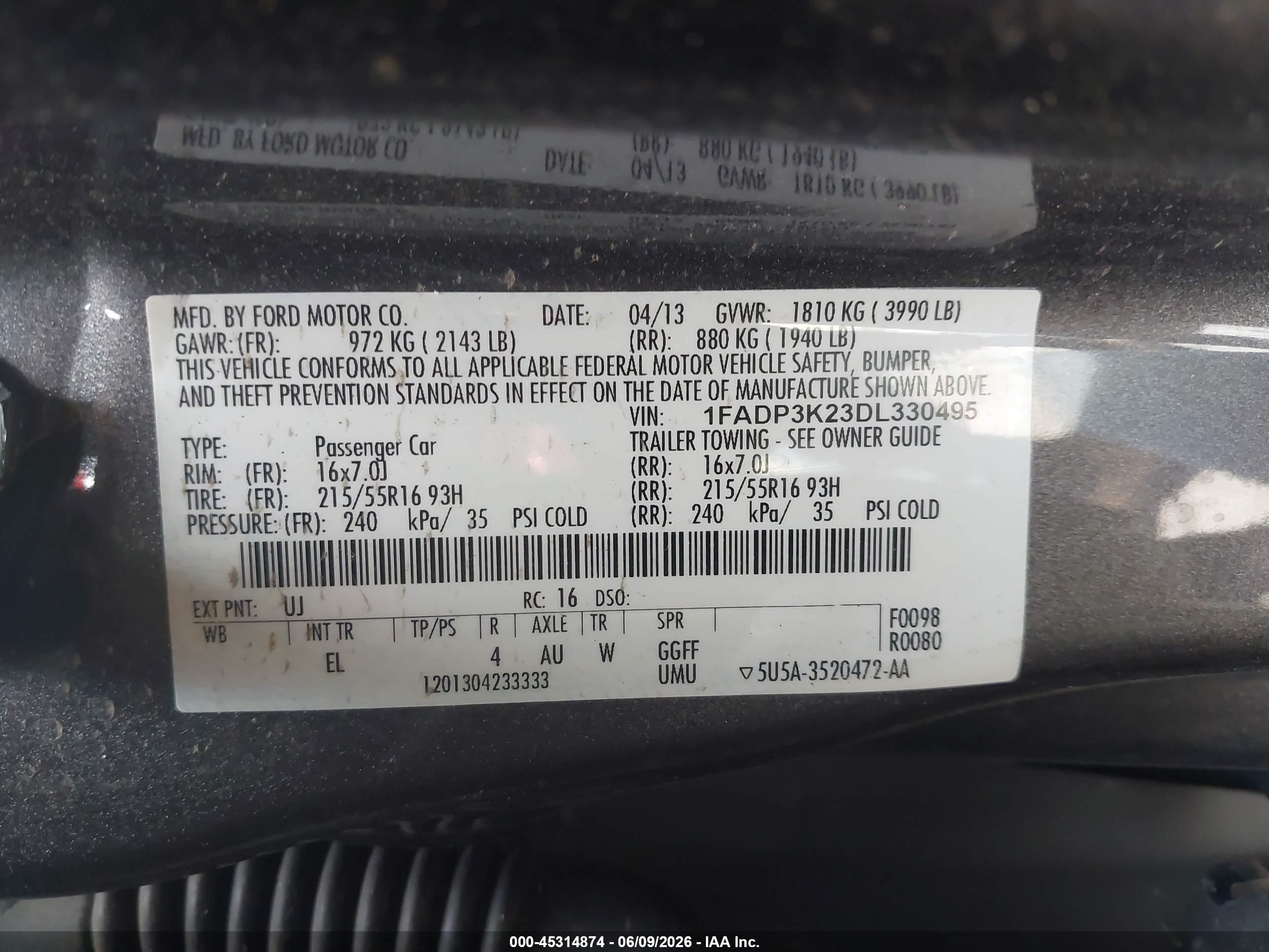 2013 Ford Focus Se Серый vin: 1FADP3K23DL330495