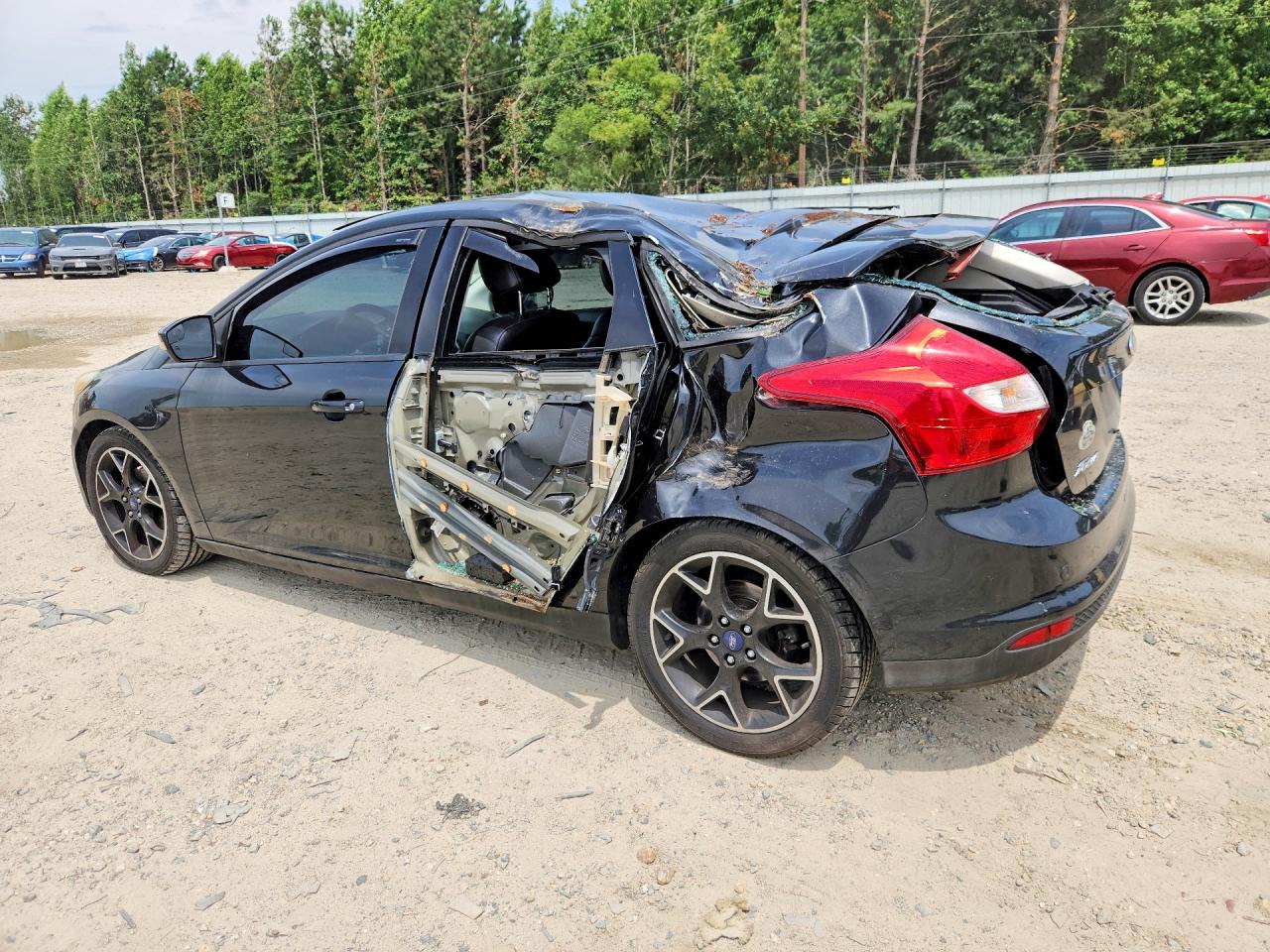 2013 Ford Focus Se Black vin: 1FADP3K23DL348527