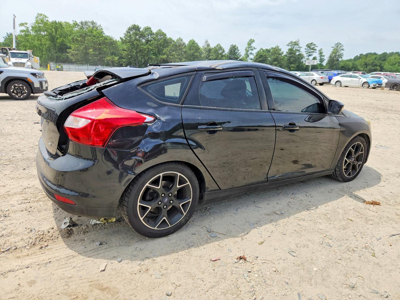 2013 Ford Focus Se Black vin: 1FADP3K23DL348527