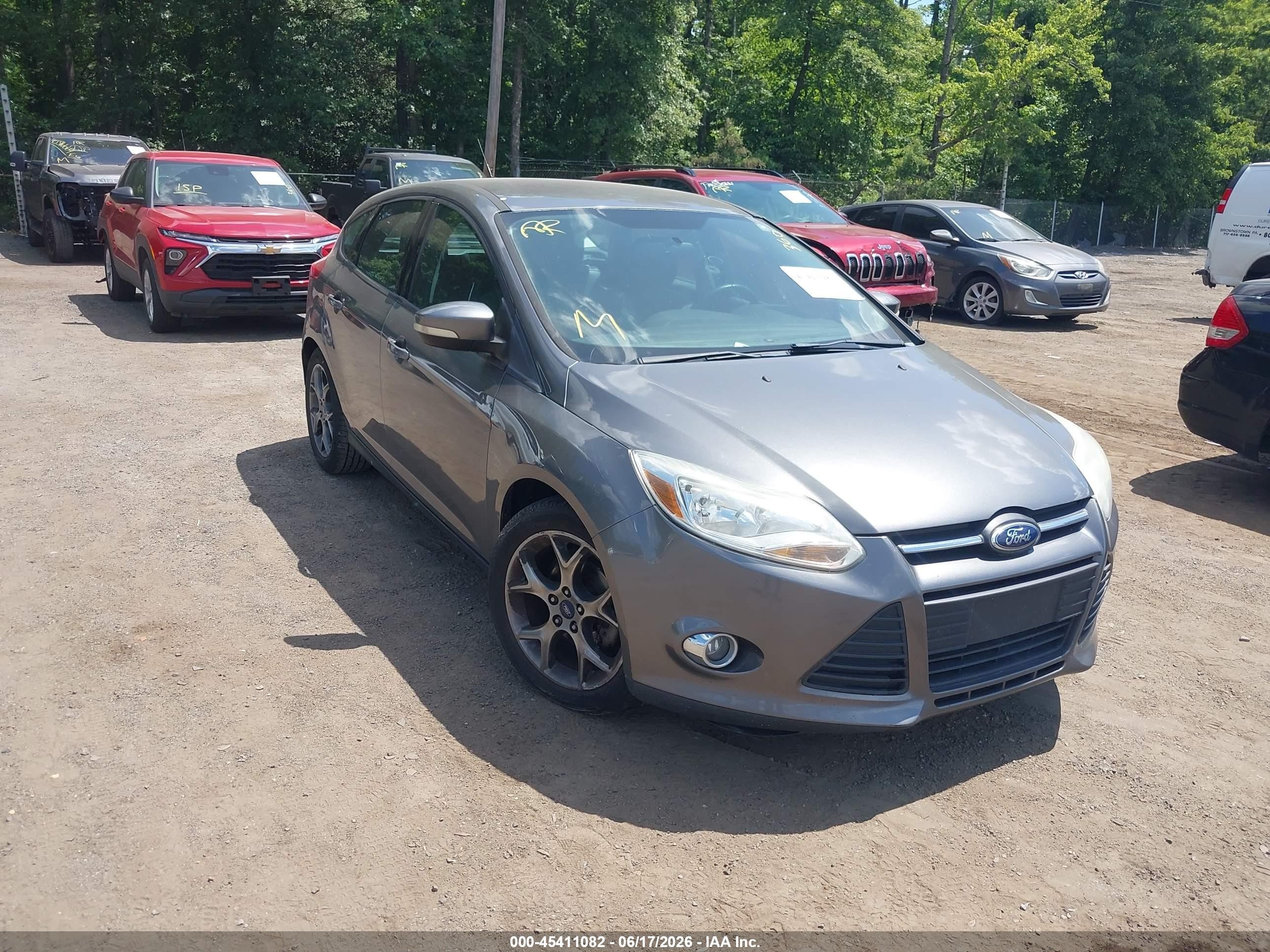 2013 Ford Focus Se Gray vin: 1FADP3K23DL352061