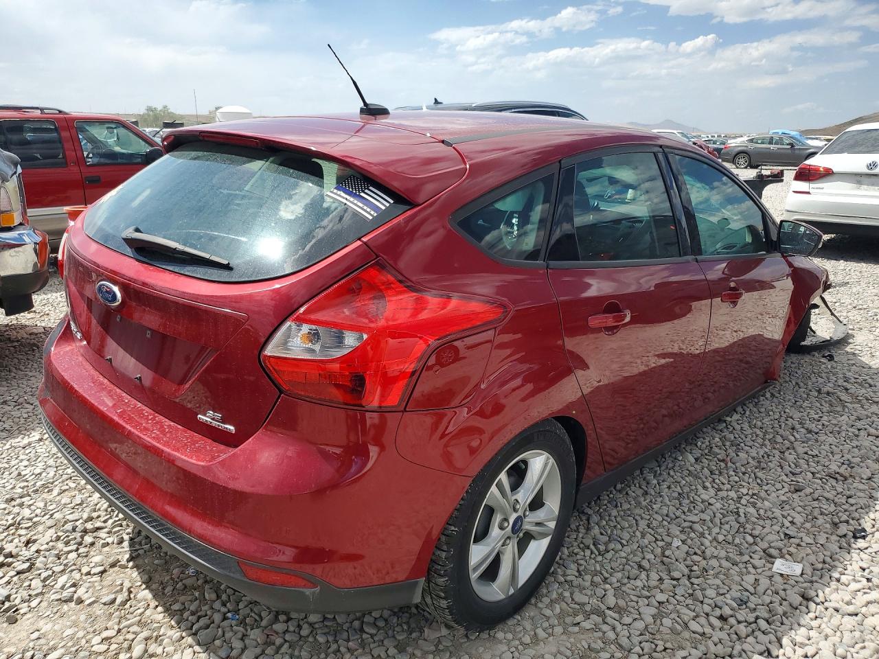 2013 Ford Focus Se Red vin: 1FADP3K23DL356014
