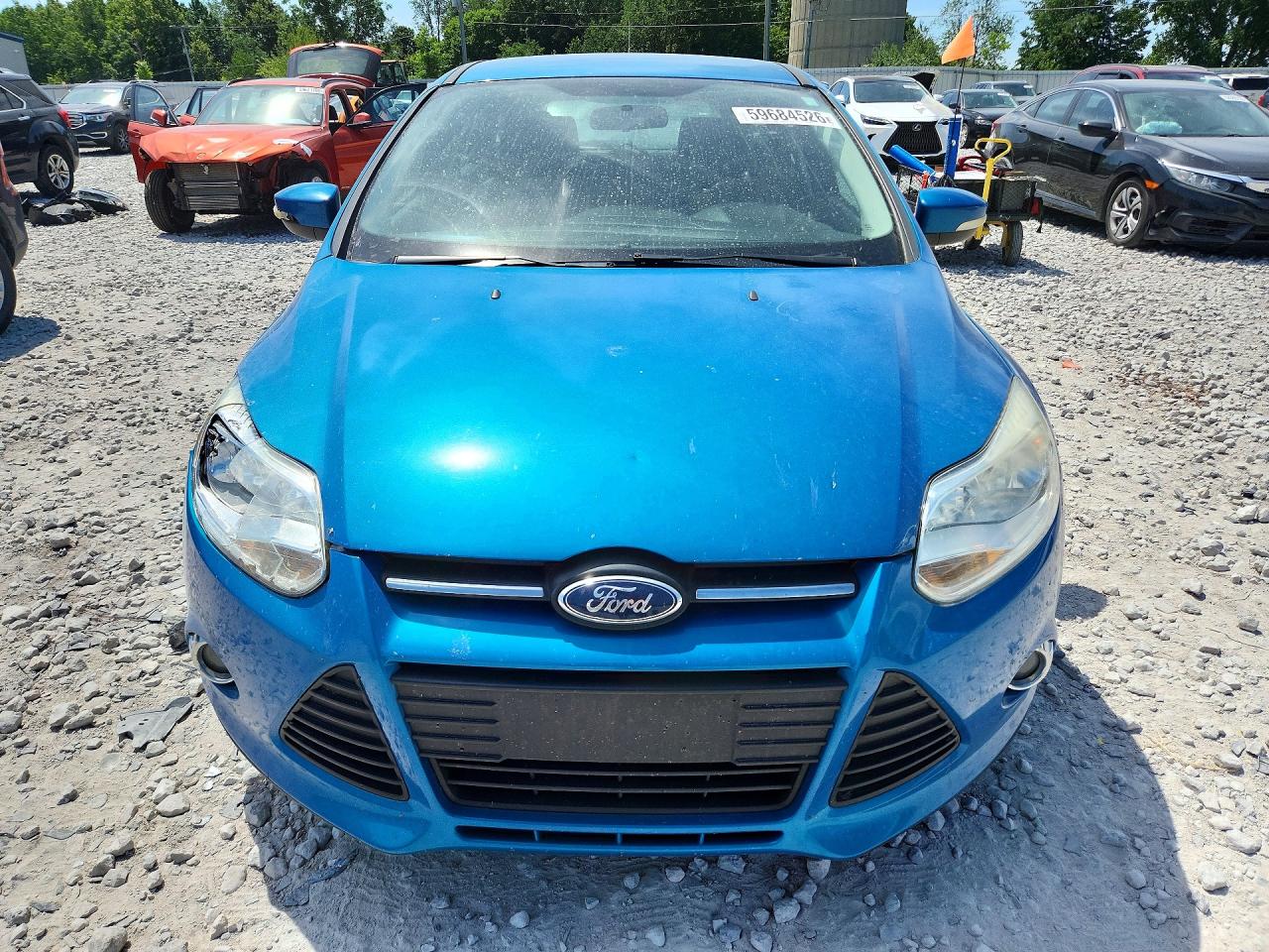 2014 Ford Focus Se Blue vin: 1FADP3K23EL129598