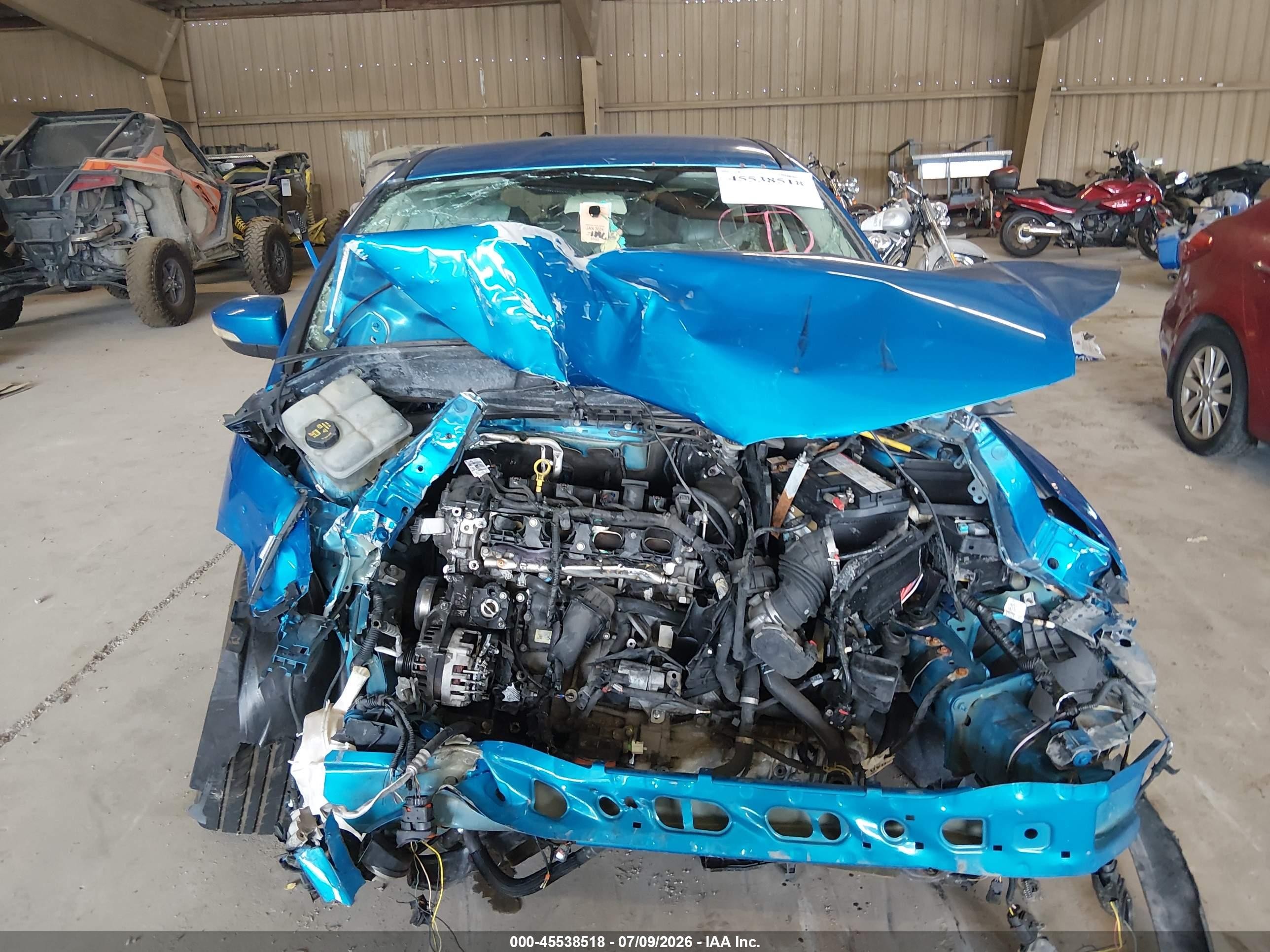 2014 Ford Focus Se Blue vin: 1FADP3K23EL134882