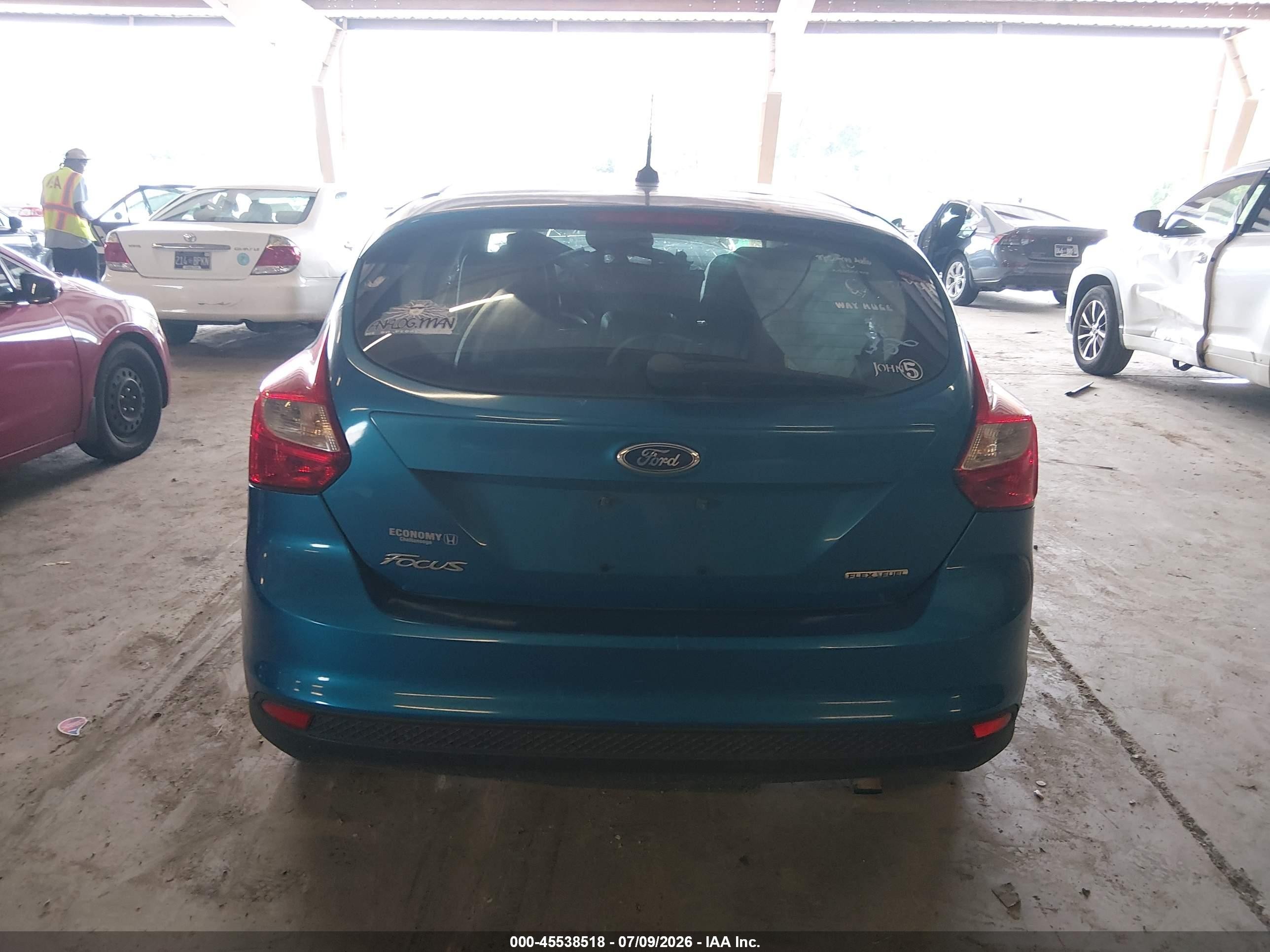 2014 Ford Focus Se Blue vin: 1FADP3K23EL134882