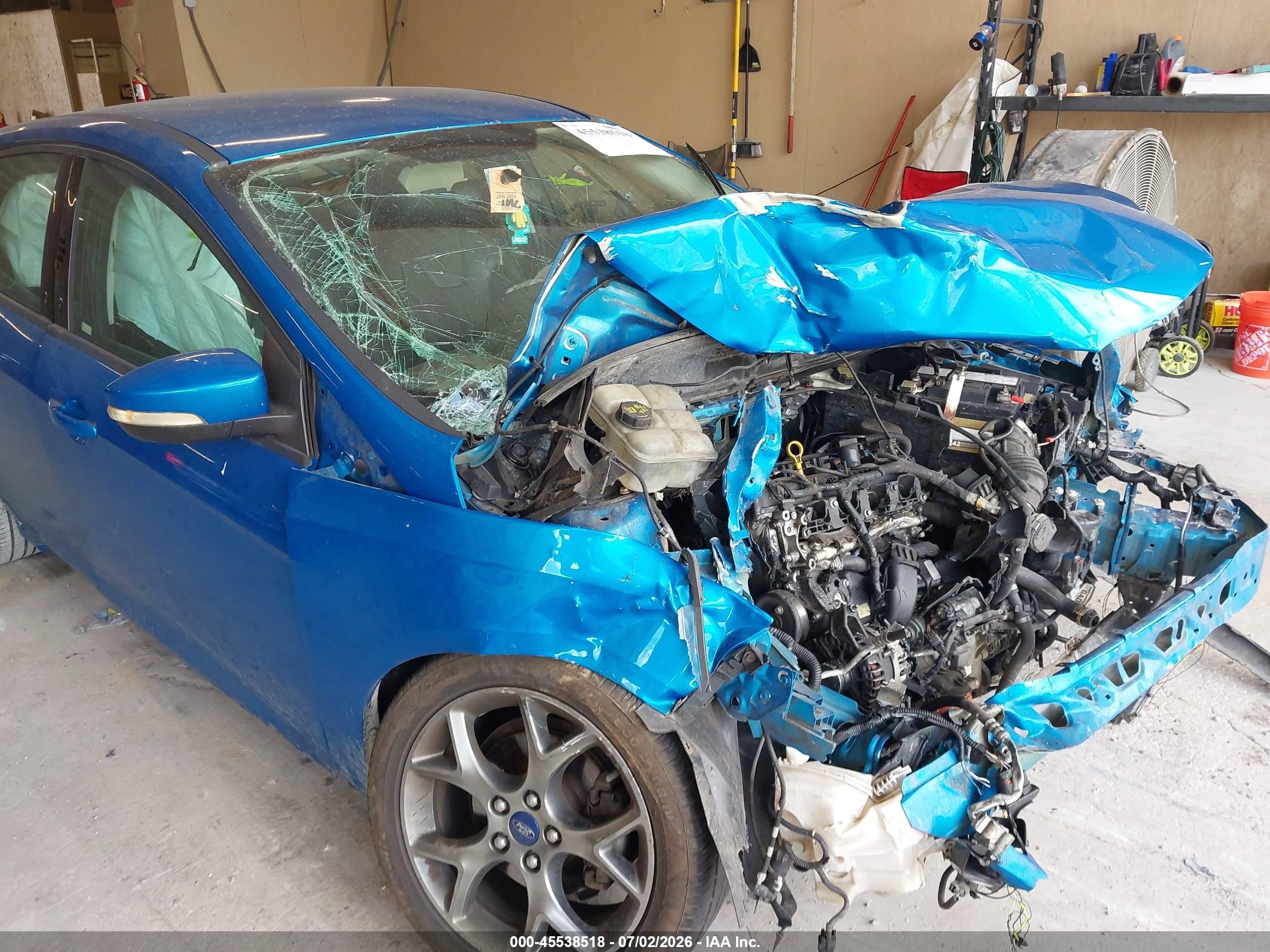 2014 Ford Focus Se Blue vin: 1FADP3K23EL134882