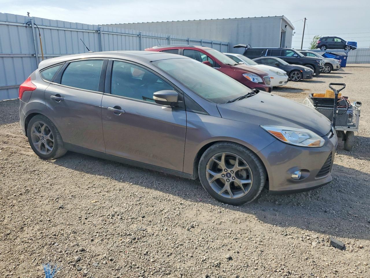 2014 Ford Focus Se Gray vin: 1FADP3K23EL147972