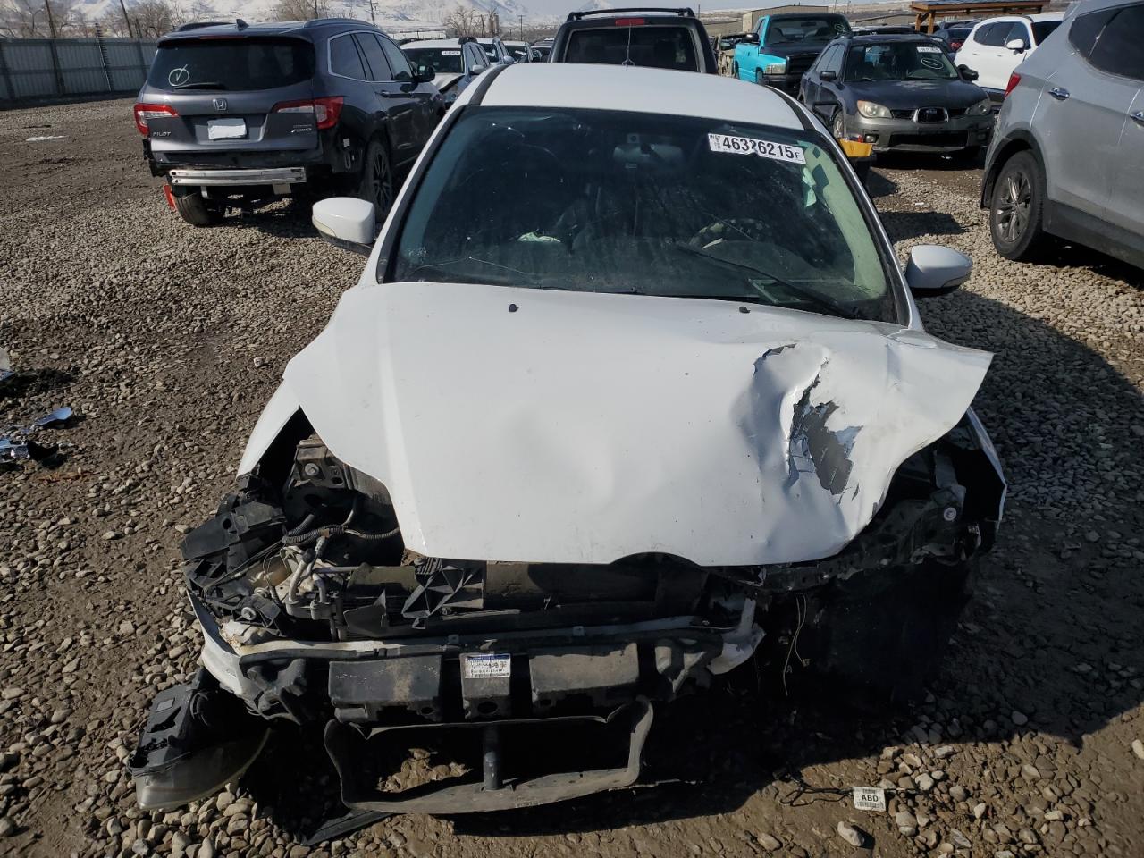 2014 Ford Focus Se White vin: 1FADP3K23EL150953