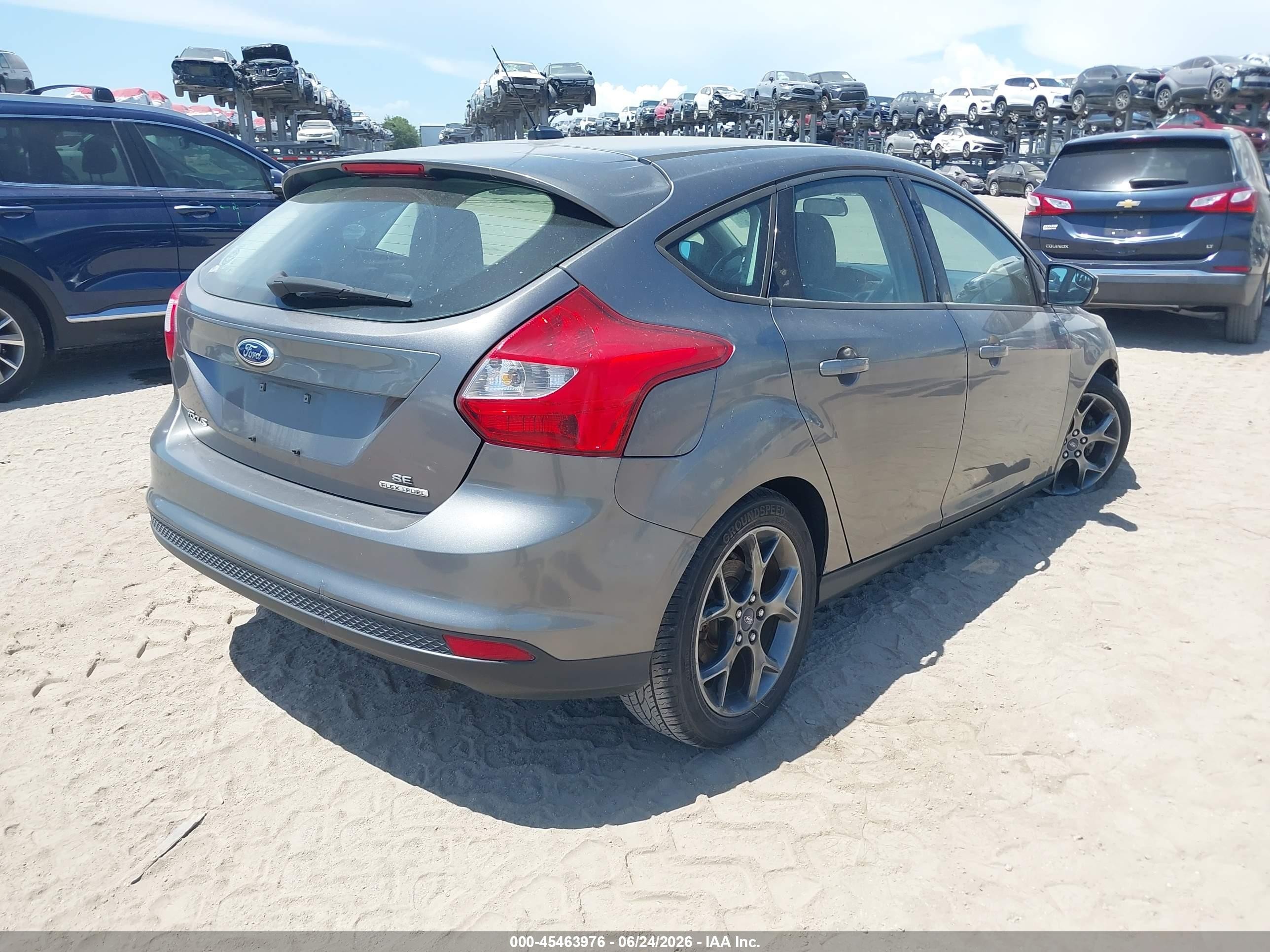 2014 Ford Focus Se Gray vin: 1FADP3K23EL151133