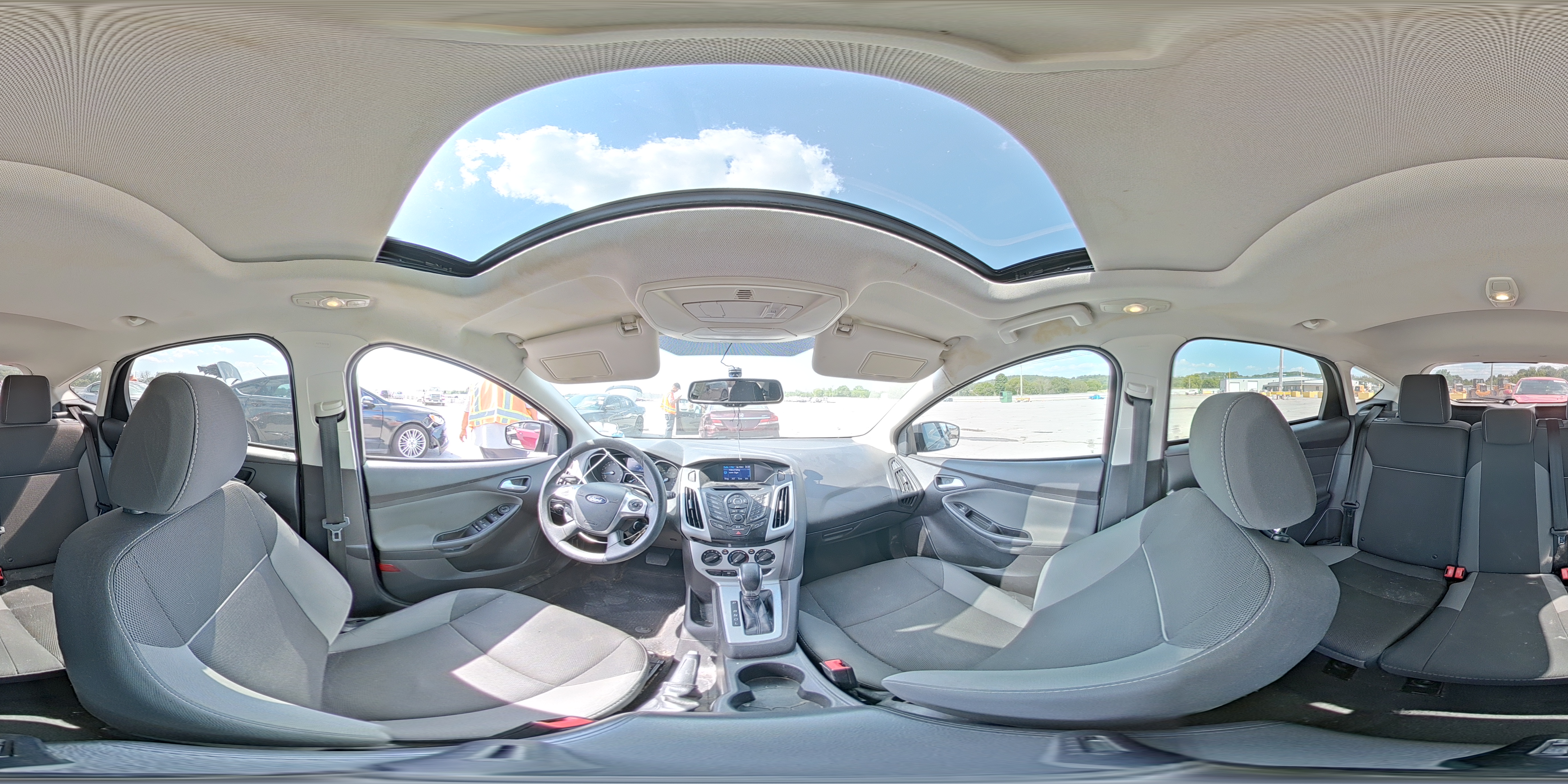 2014 Ford Focus Se Gray vin: 1FADP3K23EL162813