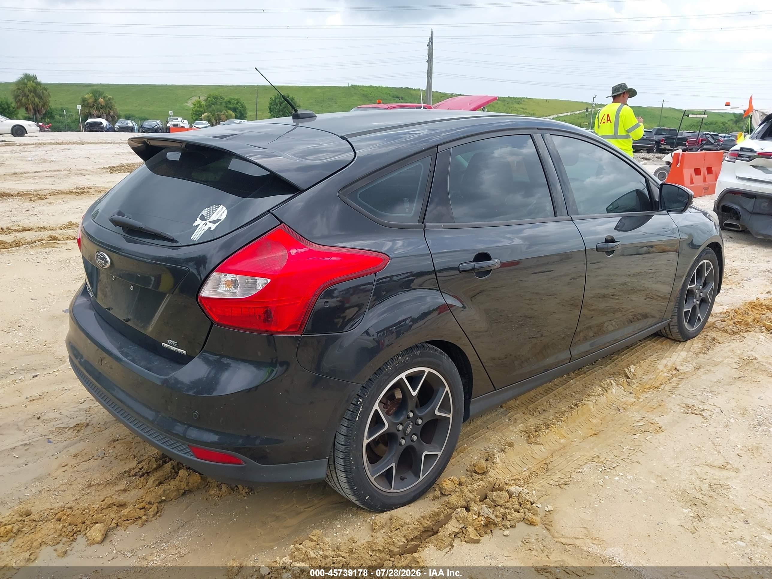 2014 Ford Focus Se Black vin: 1FADP3K23EL166134