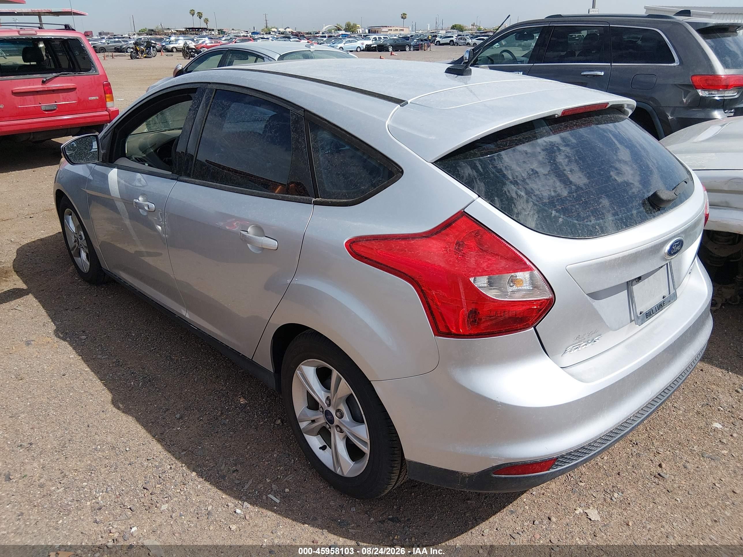 2014 Ford Focus Se Silver vin: 1FADP3K23EL170751