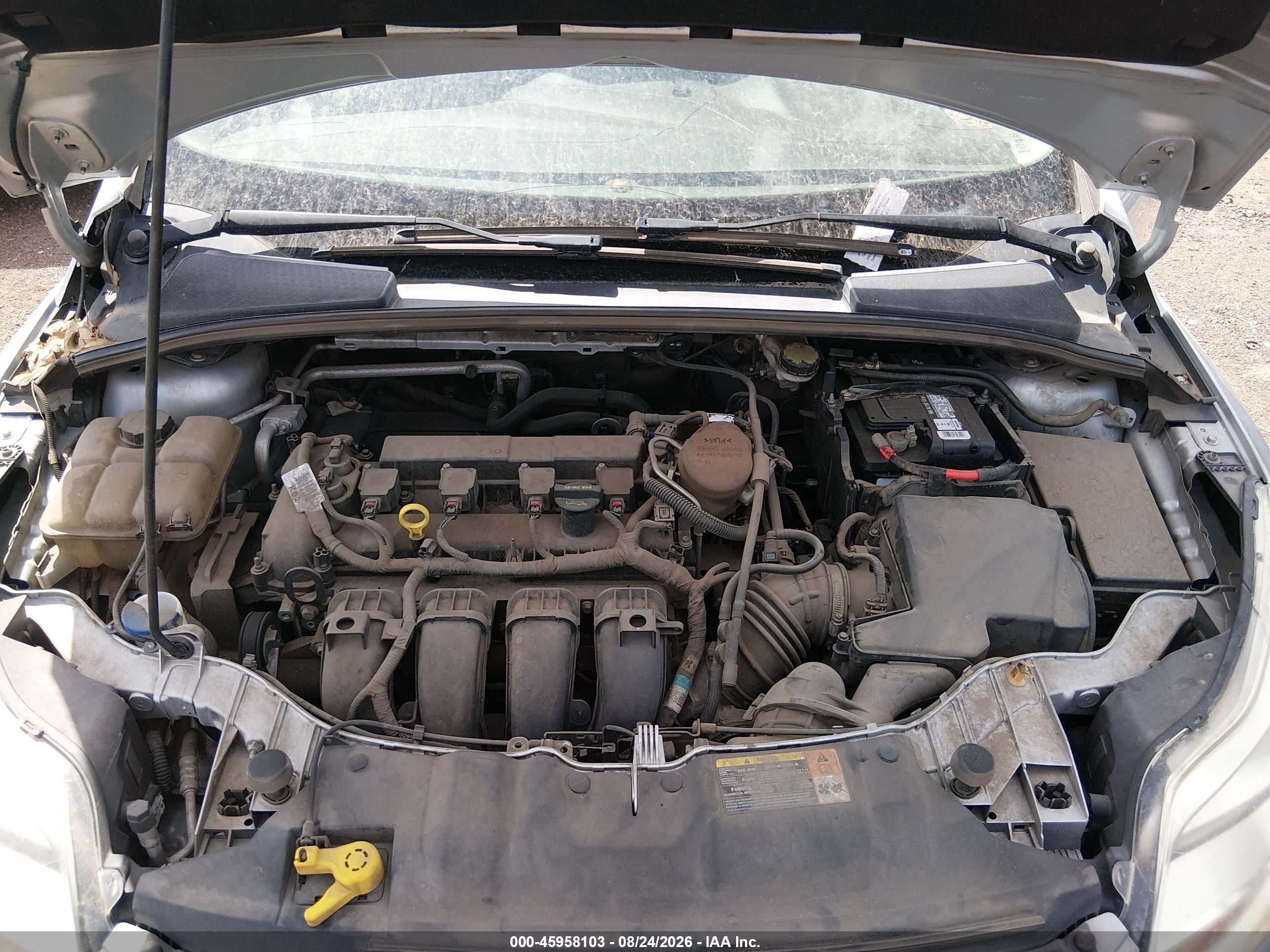 2014 Ford Focus Se Silver vin: 1FADP3K23EL170751