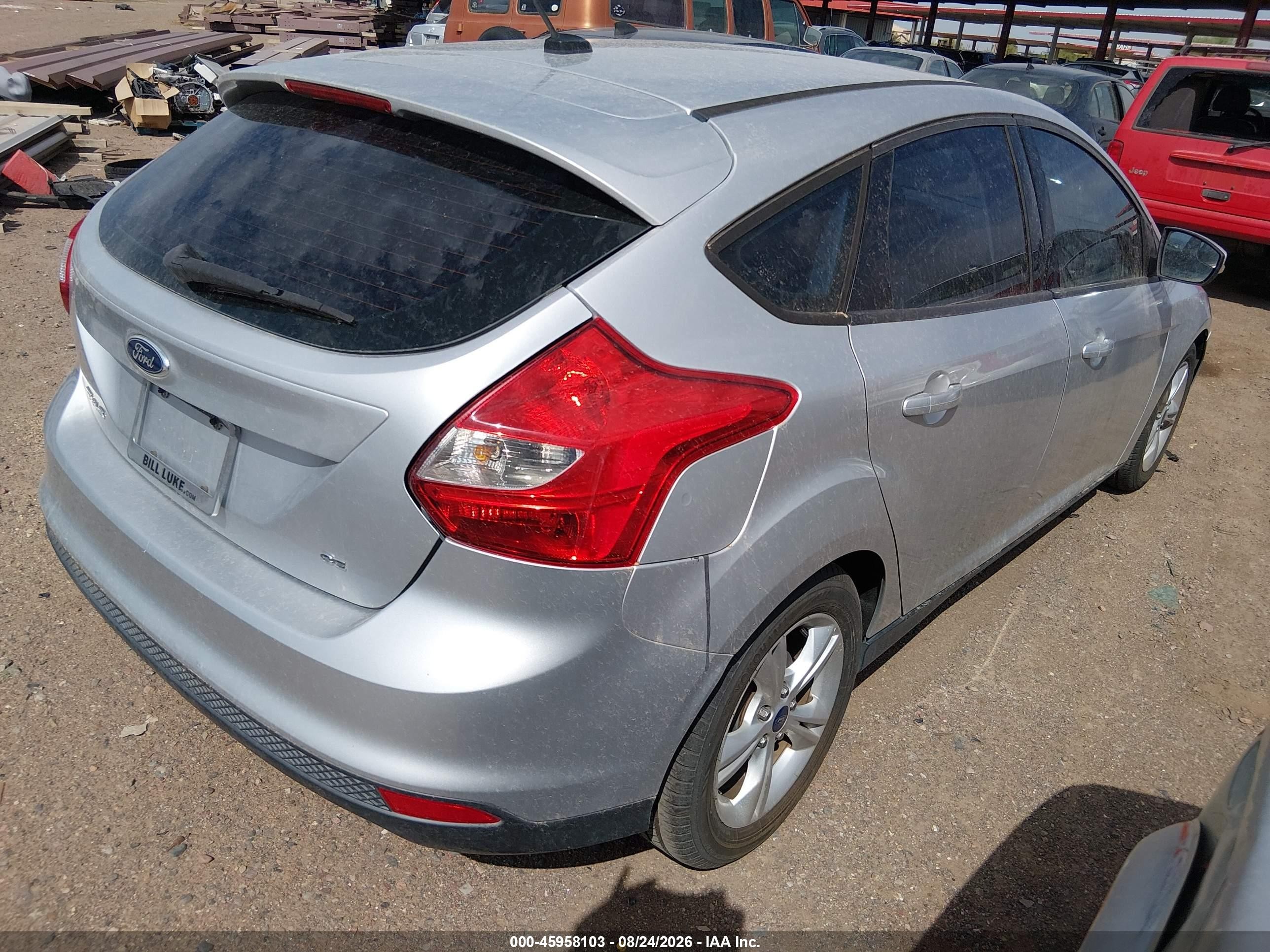 2014 Ford Focus Se Silver vin: 1FADP3K23EL170751