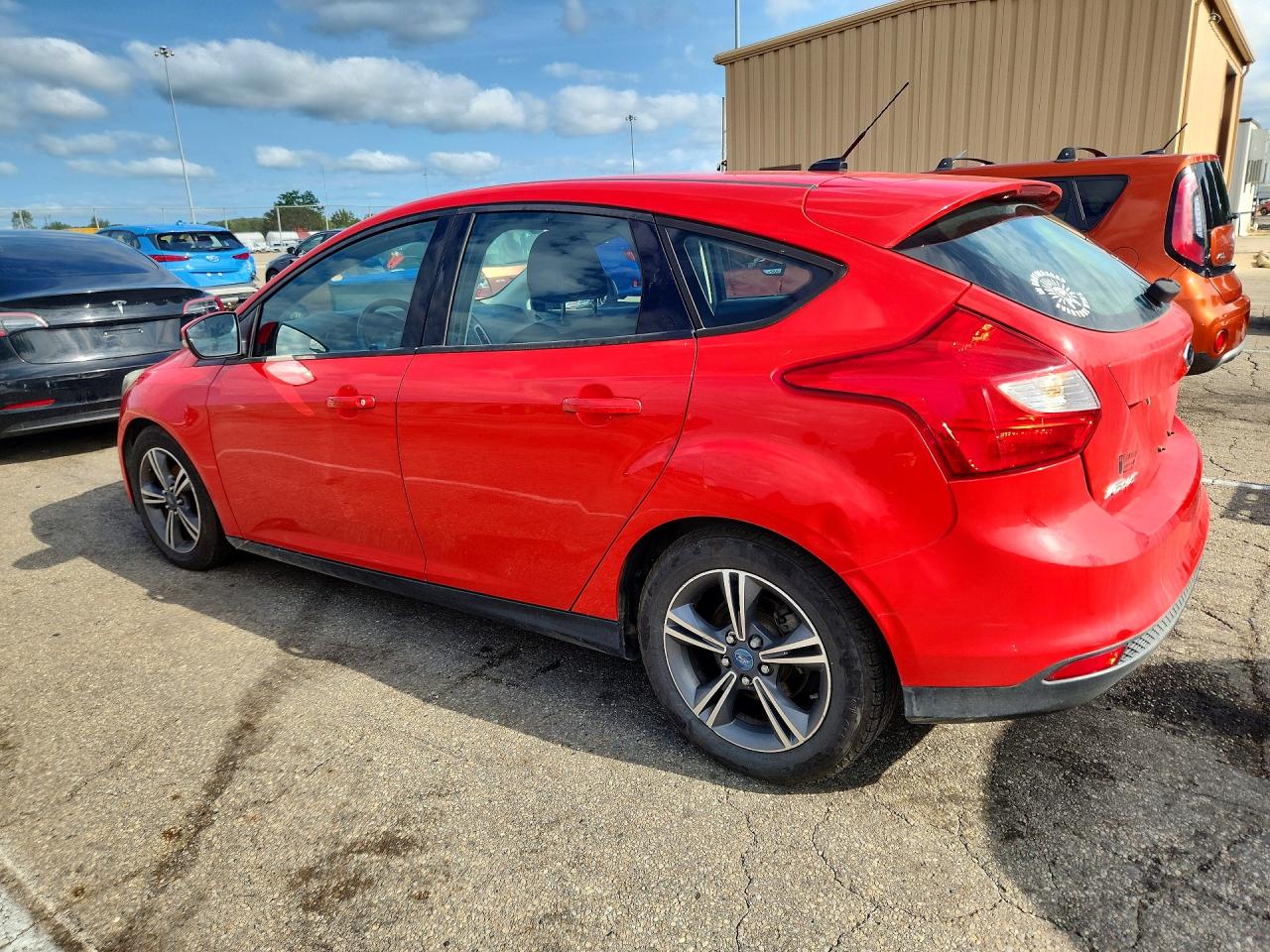 2014 Ford Focus Se Red vin: 1FADP3K23EL174413