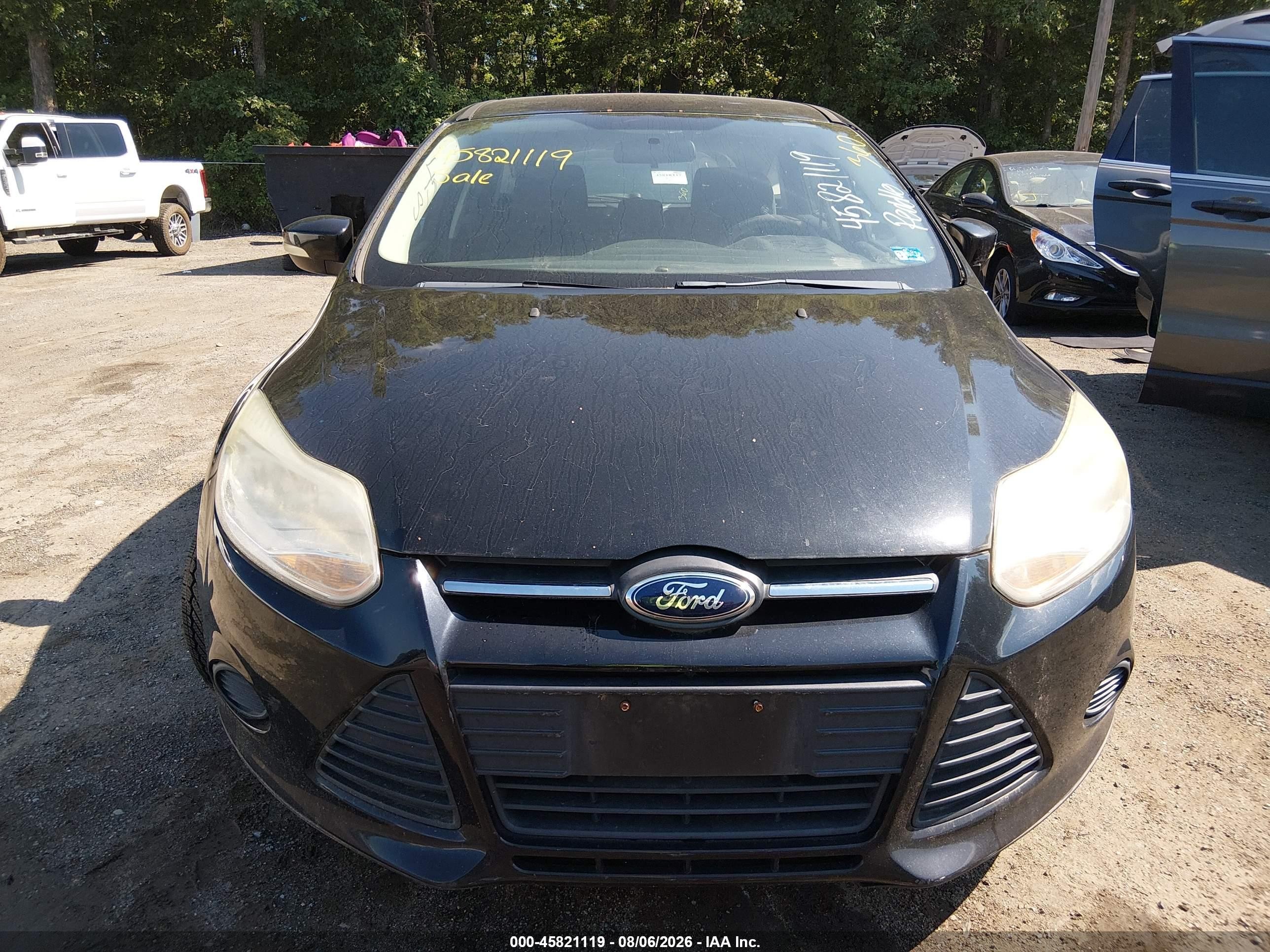 2014 Ford Focus Se Black vin: 1FADP3K23EL252348