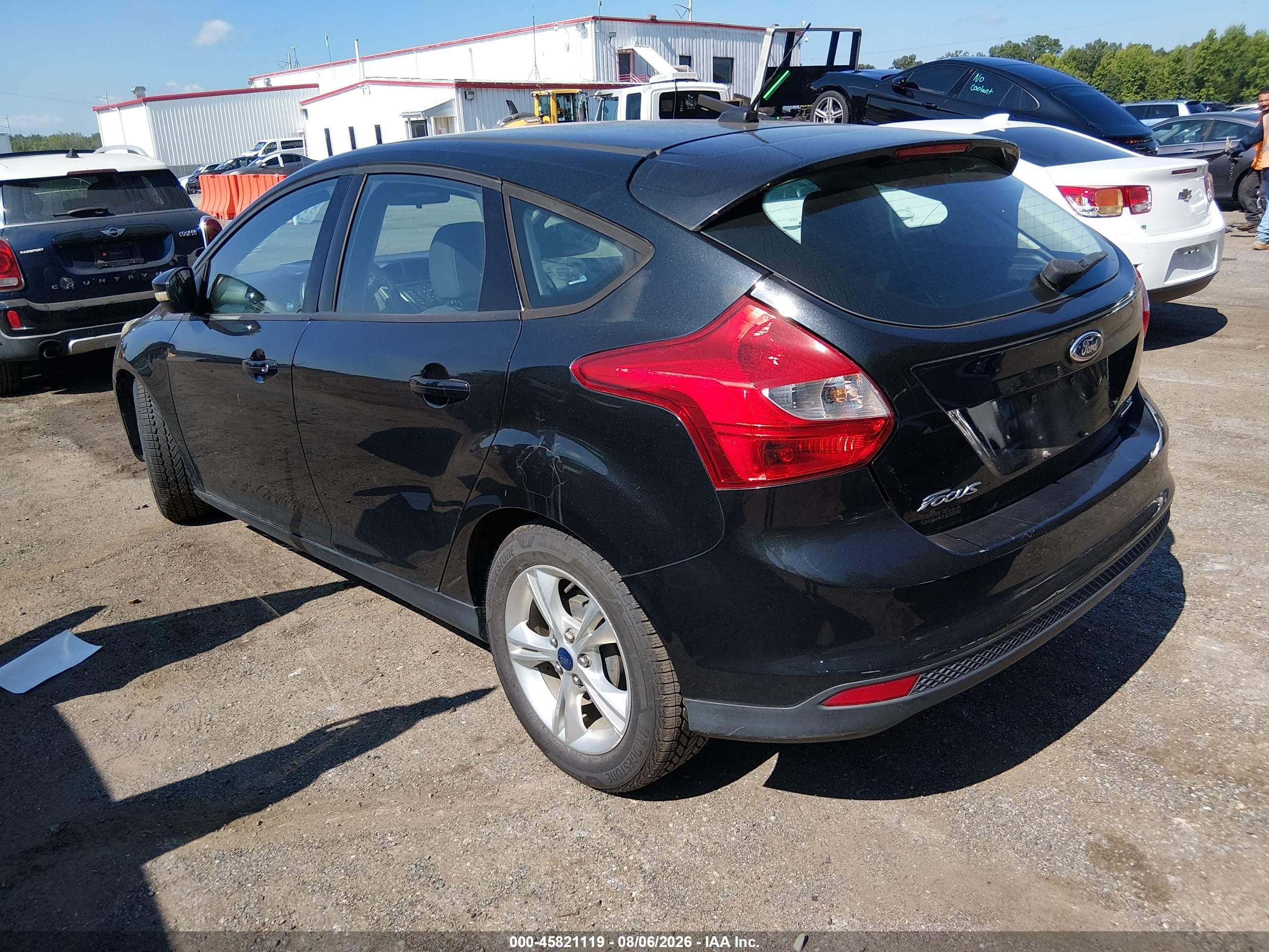 2014 Ford Focus Se Black vin: 1FADP3K23EL252348