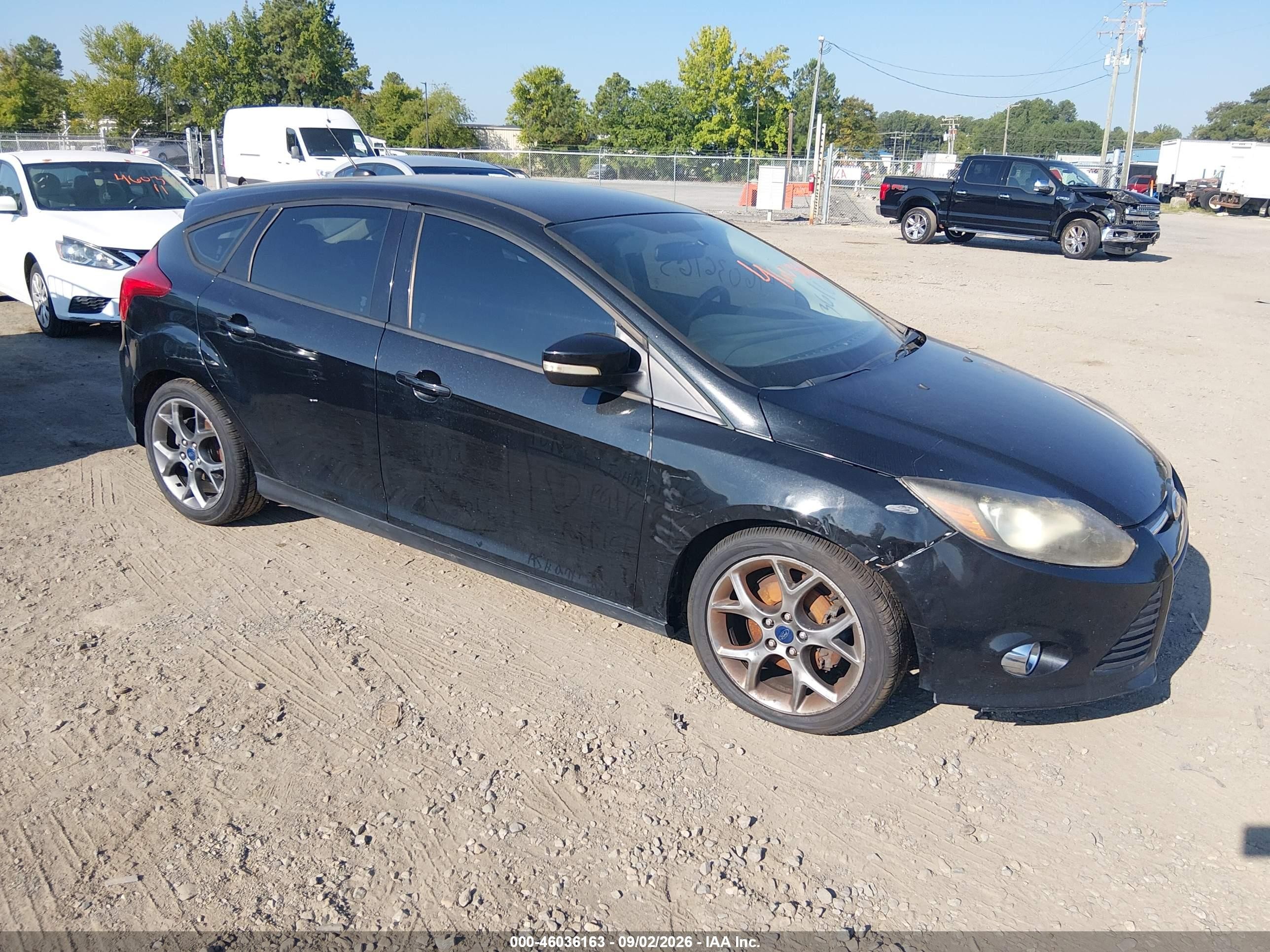 2014 Ford Focus Se Black vin: 1FADP3K23EL326450