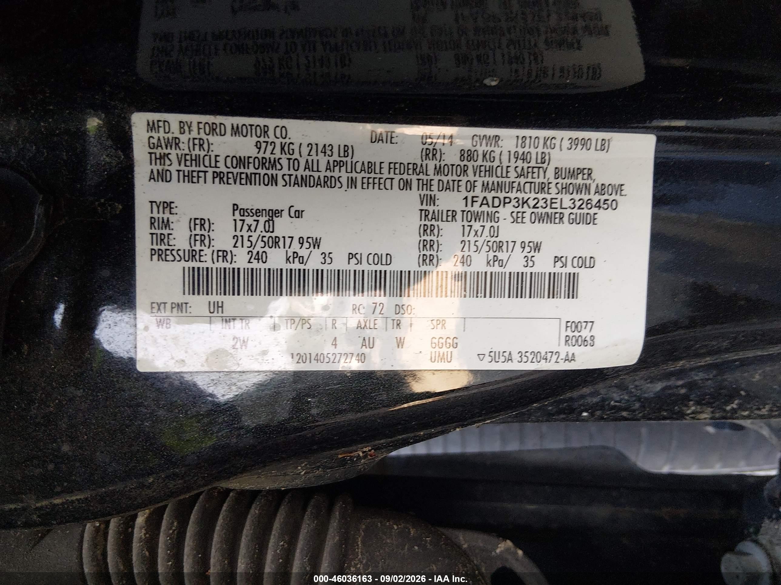 2014 Ford Focus Se Black vin: 1FADP3K23EL326450