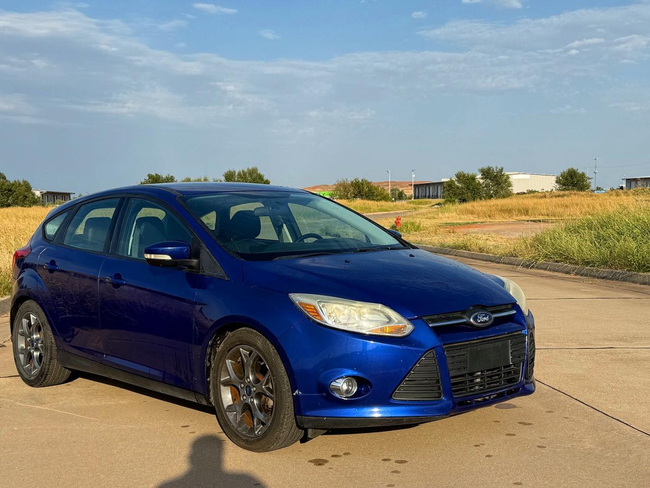 2014 Ford Focus Se Blue vin: 1FADP3K23EL333401