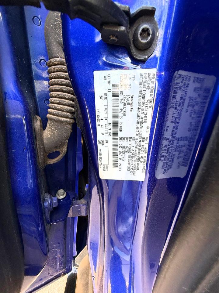 2014 Ford Focus Se Blue vin: 1FADP3K23EL333401