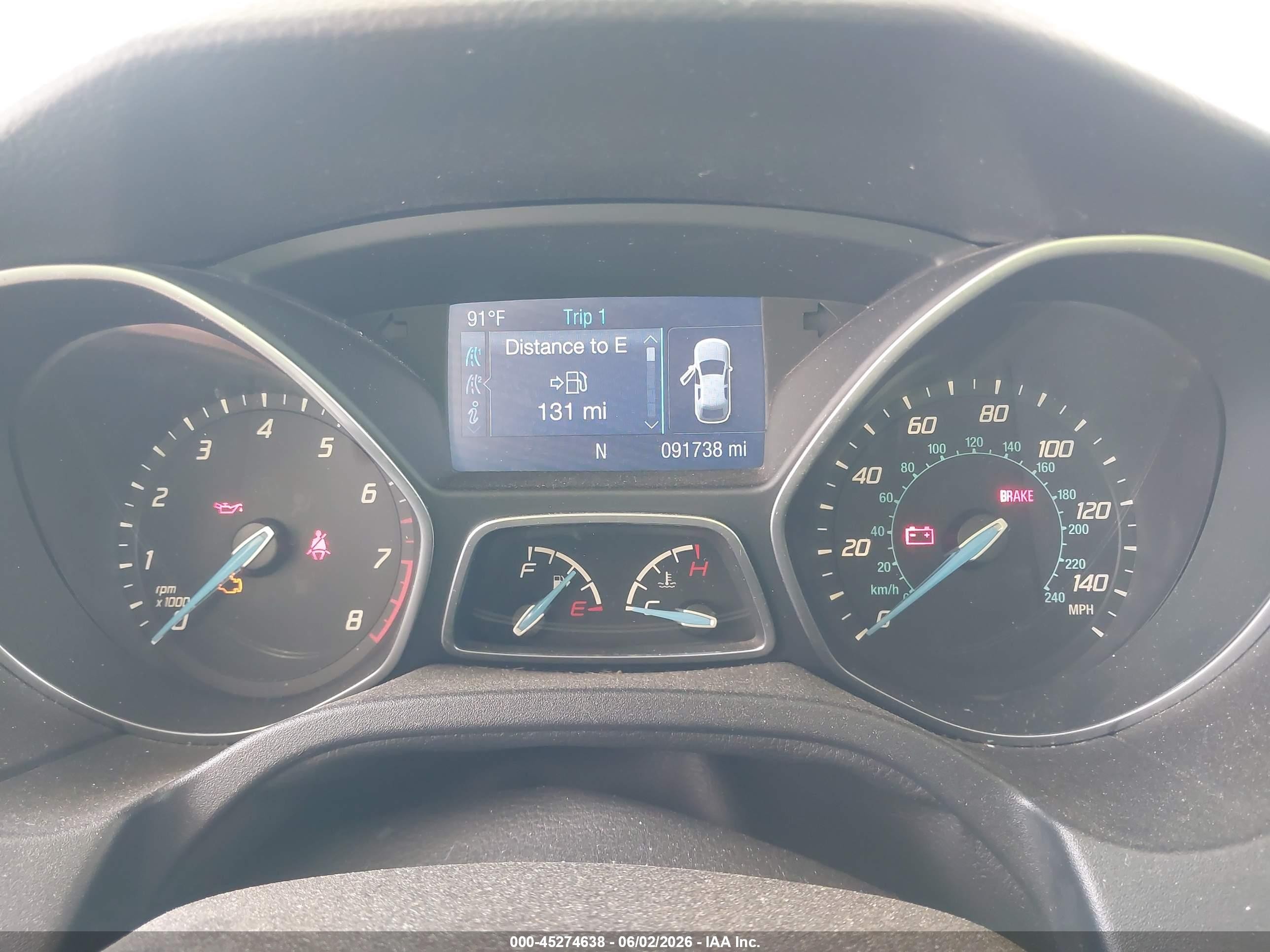2014 Ford Focus Se Red vin: 1FADP3K23EL339182