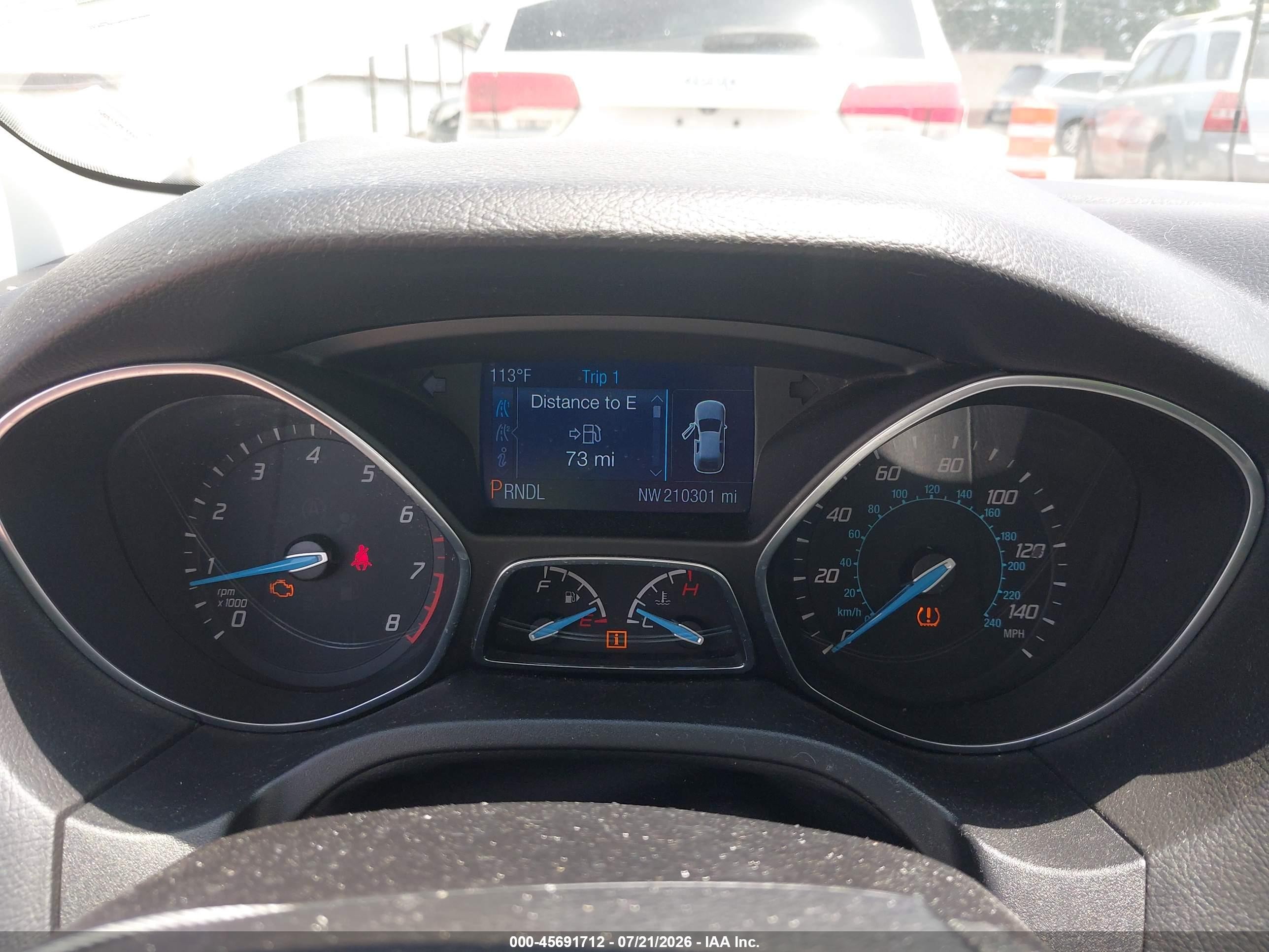 2014 Ford Focus Se White vin: 1FADP3K23EL390665