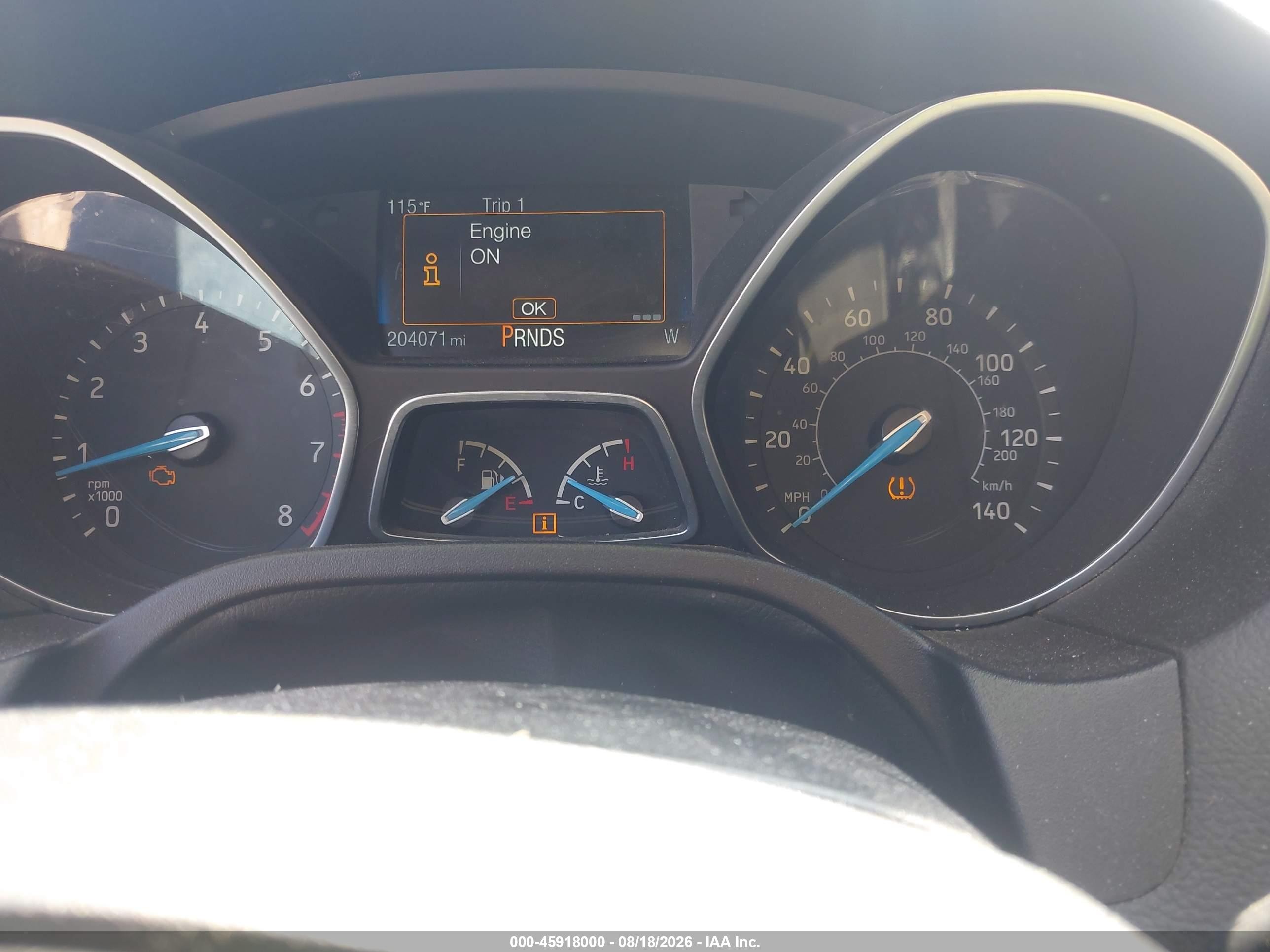 2015 Ford Focus Se Черный vin: 1FADP3K23FL230870