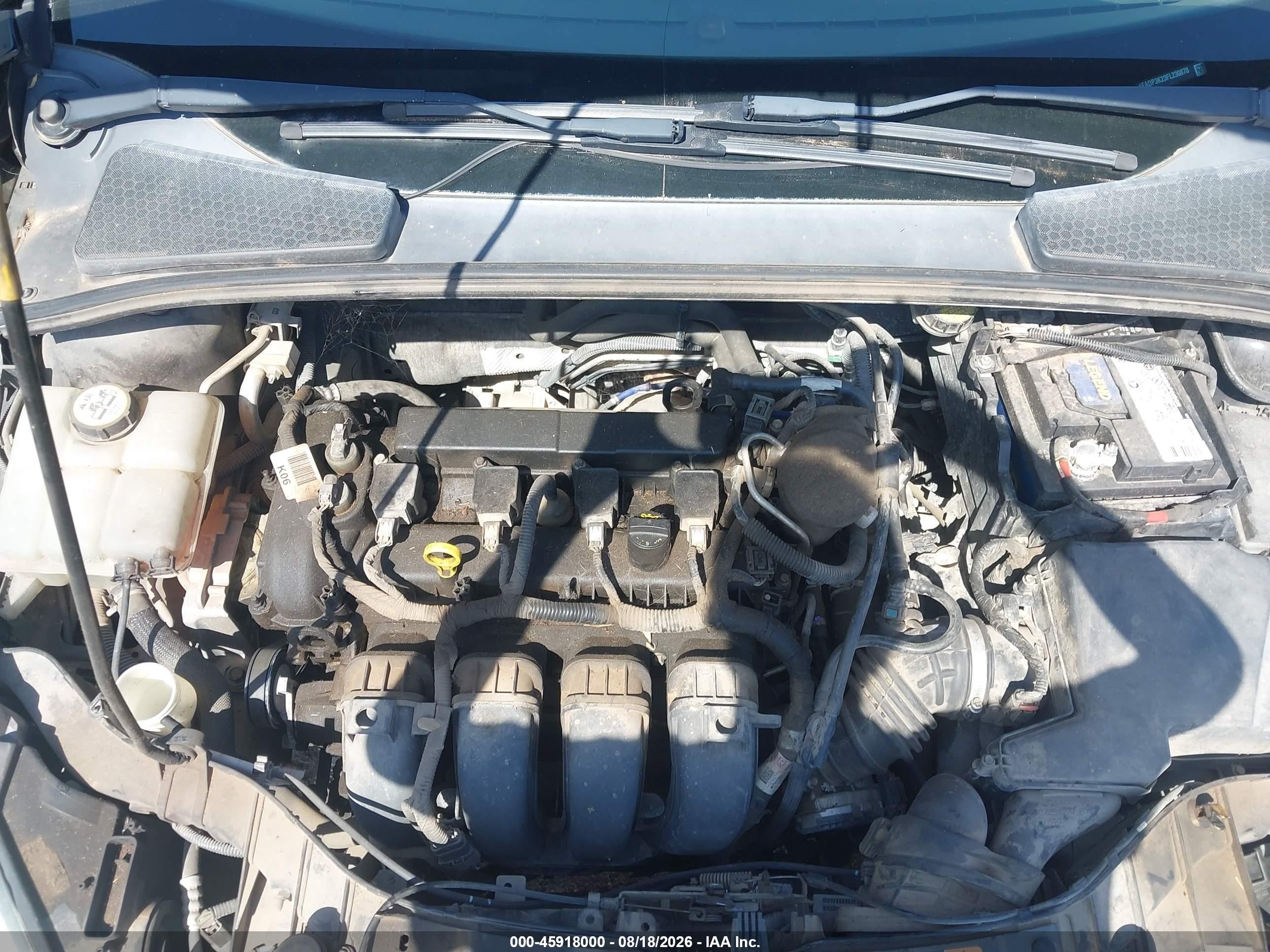 2015 Ford Focus Se Черный vin: 1FADP3K23FL230870