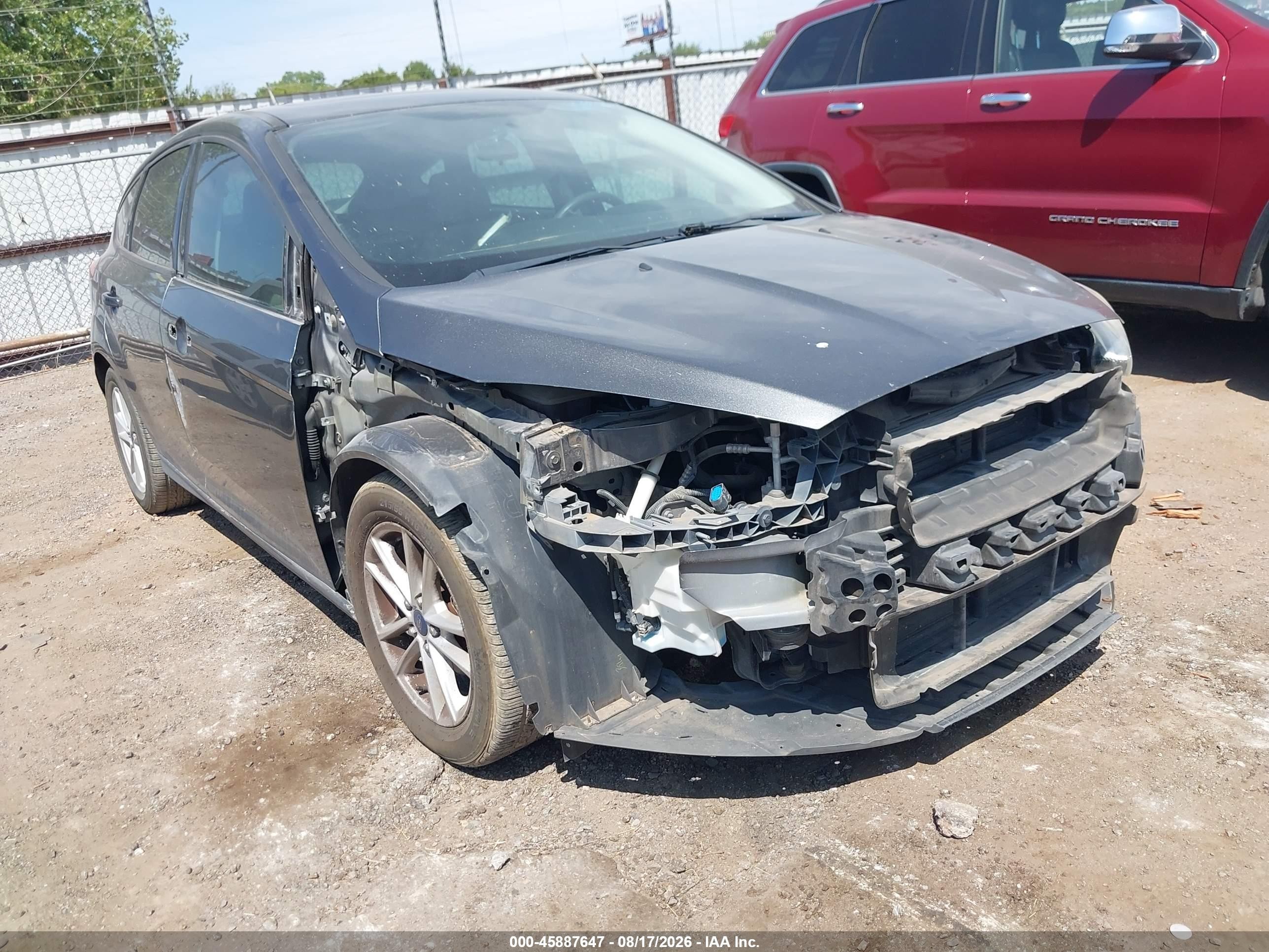 2015 Ford Focus Se Black vin: 1FADP3K23FL242615