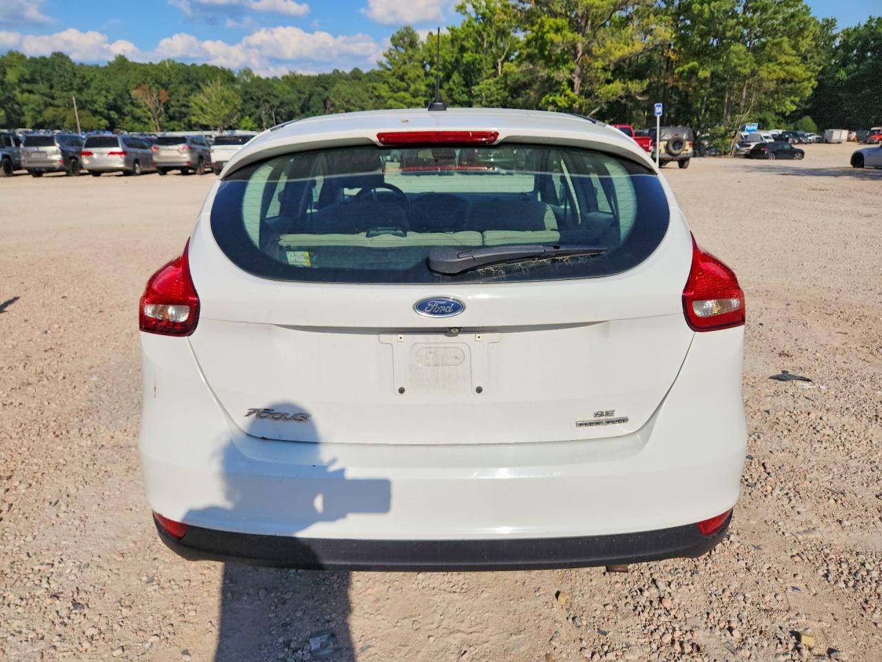 2015 Ford Focus Se White vin: 1FADP3K23FL270656