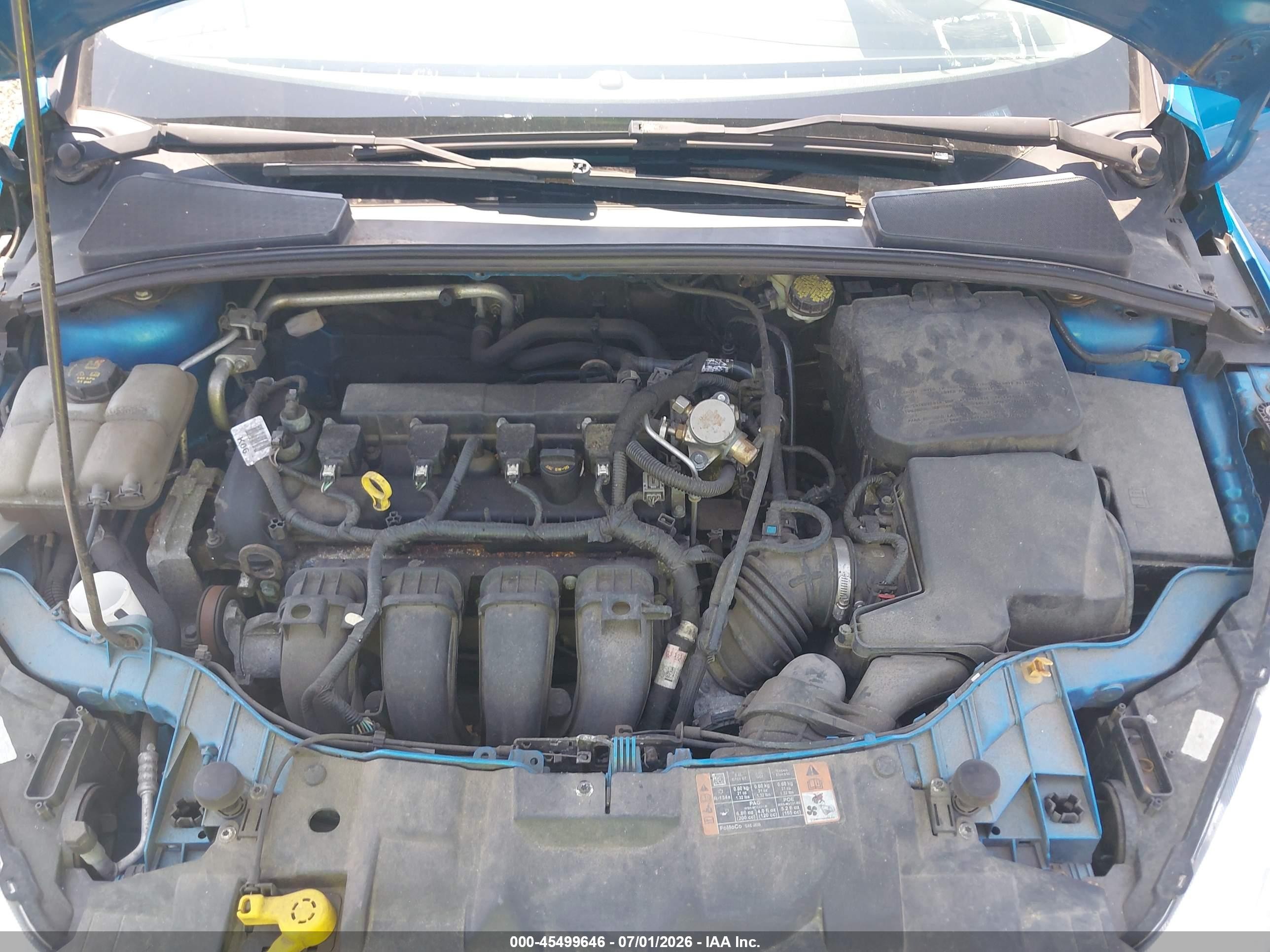 2015 Ford Focus Se Синий vin: 1FADP3K23FL288316