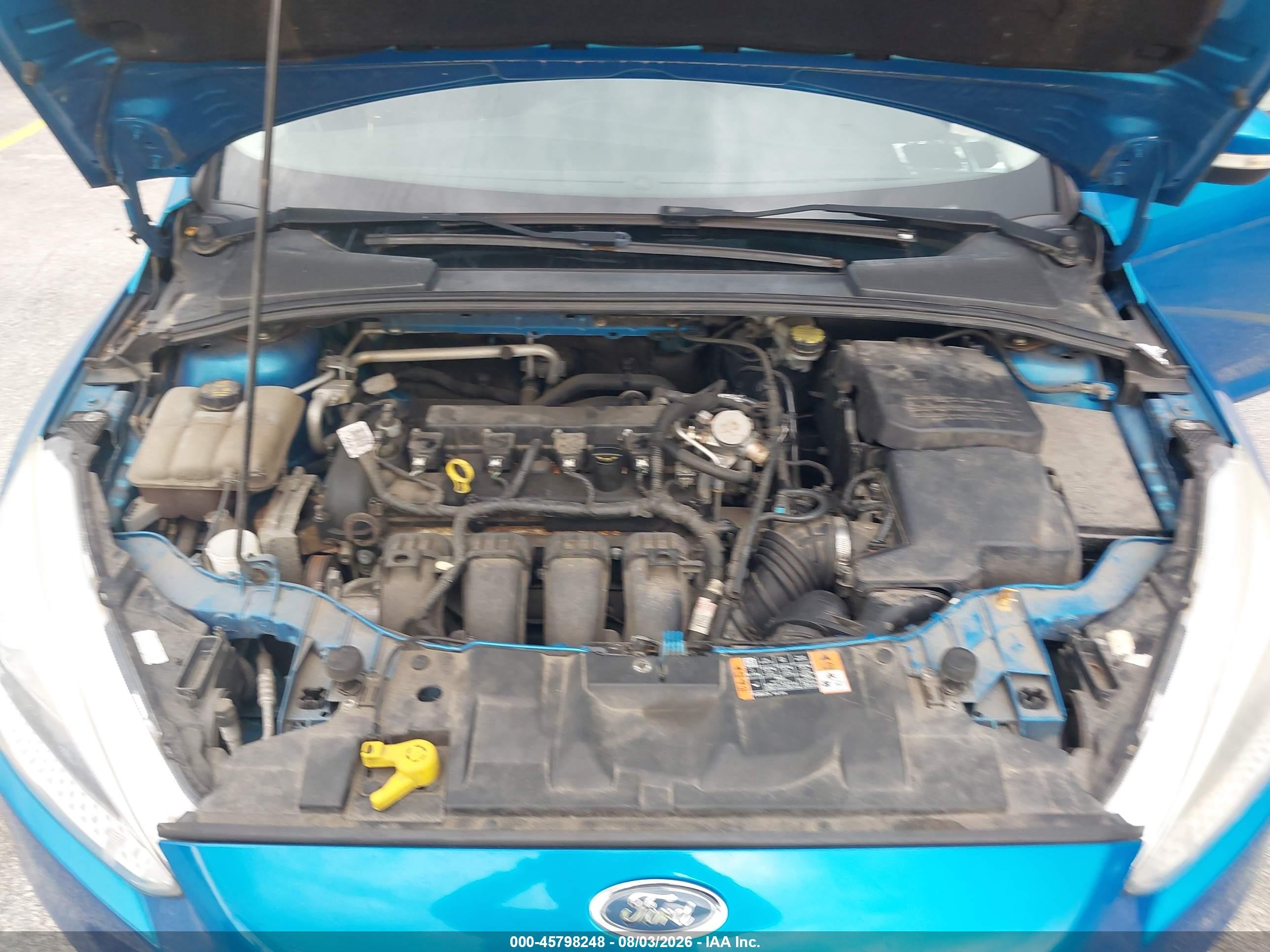 2015 Ford Focus Se Blue vin: 1FADP3K23FL288316