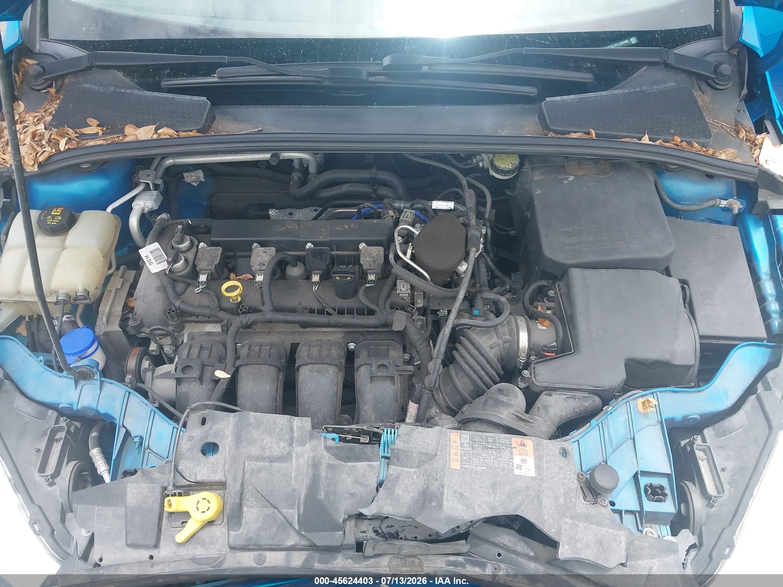 2015 Ford Focus Se Blue vin: 1FADP3K23FL326448